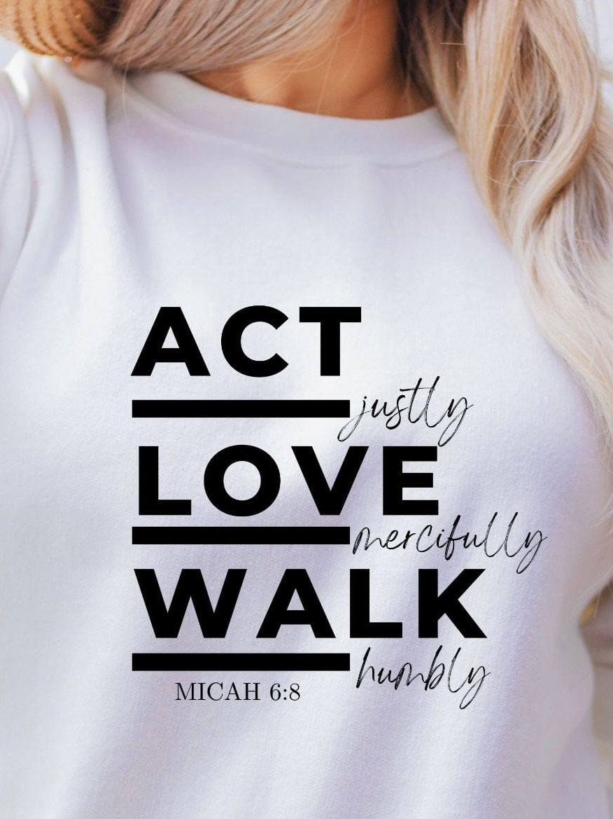Act Justly Graphic T-Graphic T-Stay Foxy Boutique, Florissant, Missouri