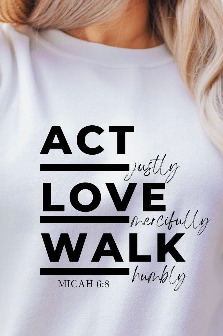 Act Justly Graphic T-Graphic T-Stay Foxy Boutique, Florissant, Missouri