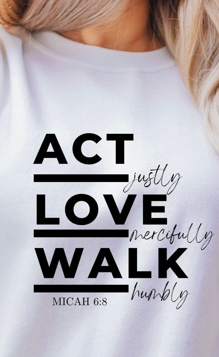 Act Justly Graphic T-Graphic T-Stay Foxy Boutique, Florissant, Missouri