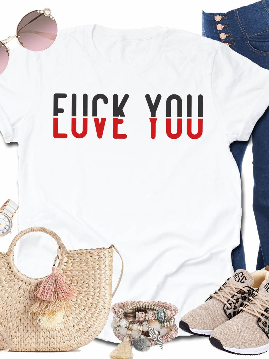 Love you Graphic T-Graphic T-Stay Foxy Boutique, Florissant, Missouri