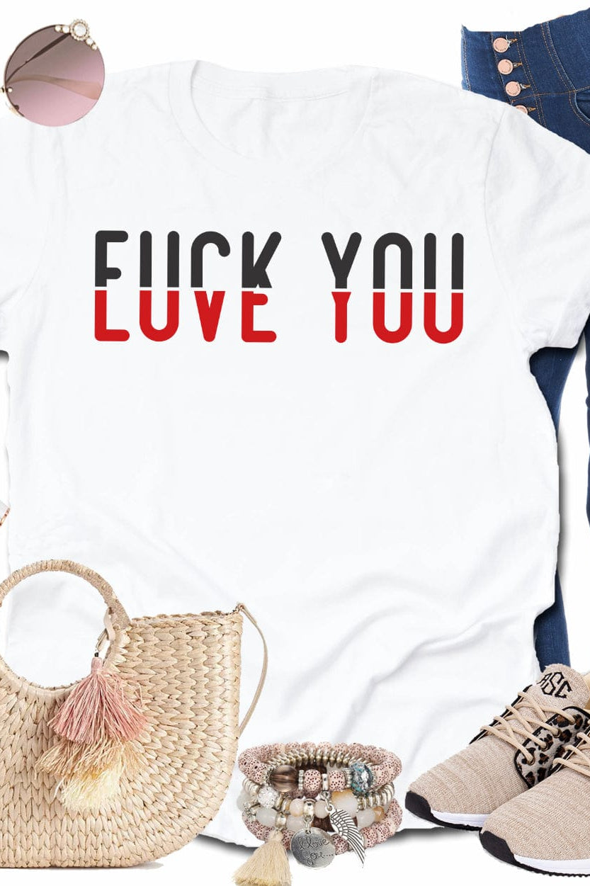 Love you Graphic T-Graphic T-Stay Foxy Boutique, Florissant, Missouri