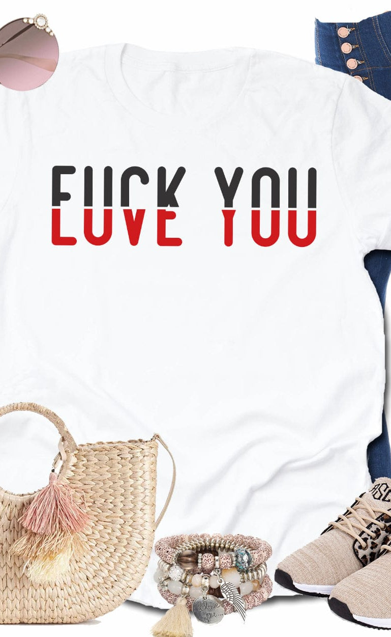 Love you Graphic T-Graphic T-Stay Foxy Boutique, Florissant, Missouri