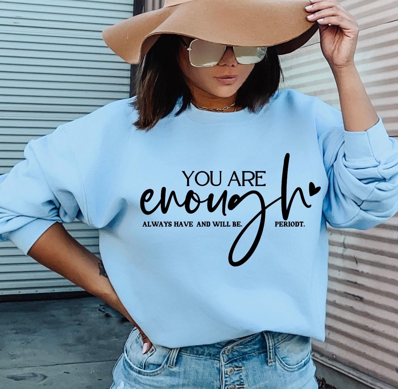 You Are Enough Graphic T-Graphic T-Stay Foxy Boutique, Florissant, Missouri