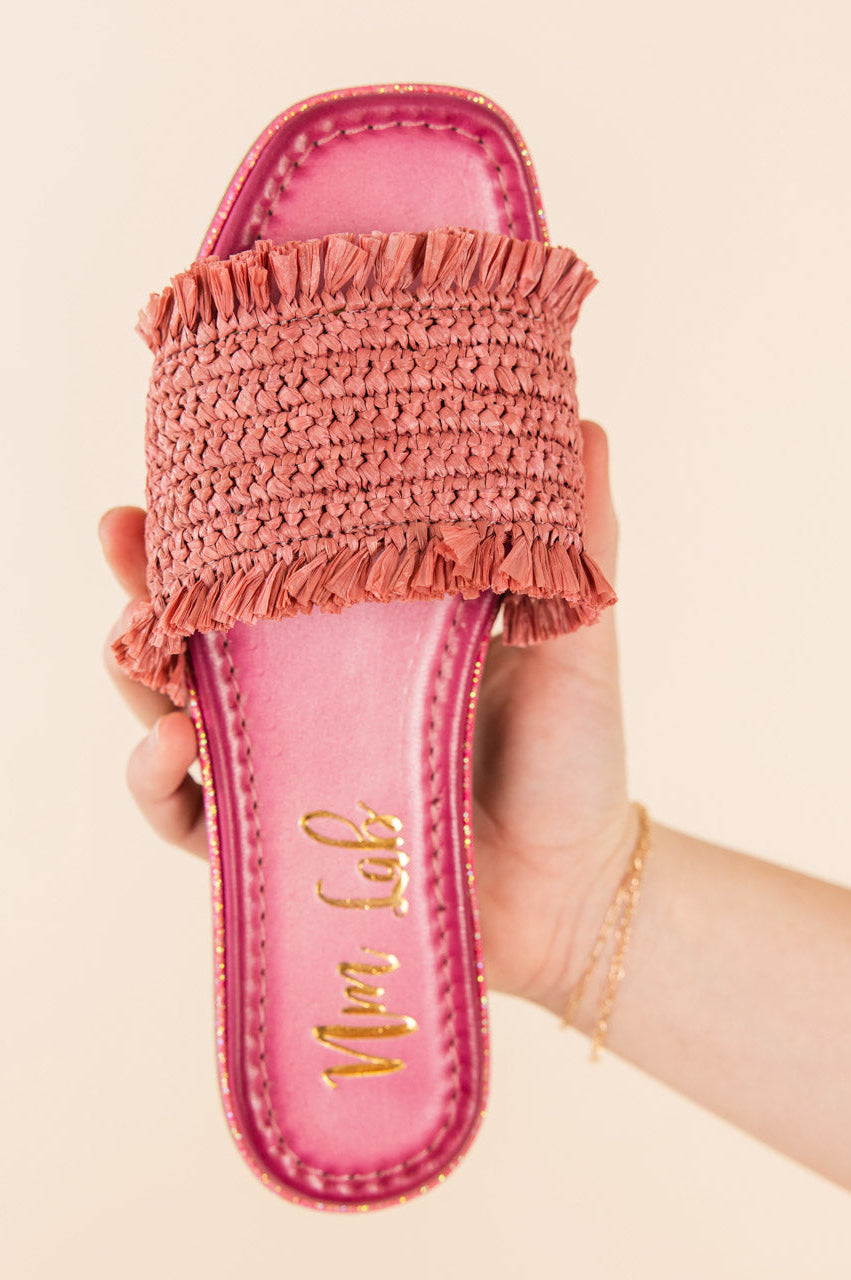 Juana Woven Sandals in Pink-130 Sandals-Stay Foxy Boutique, Florissant, Missouri