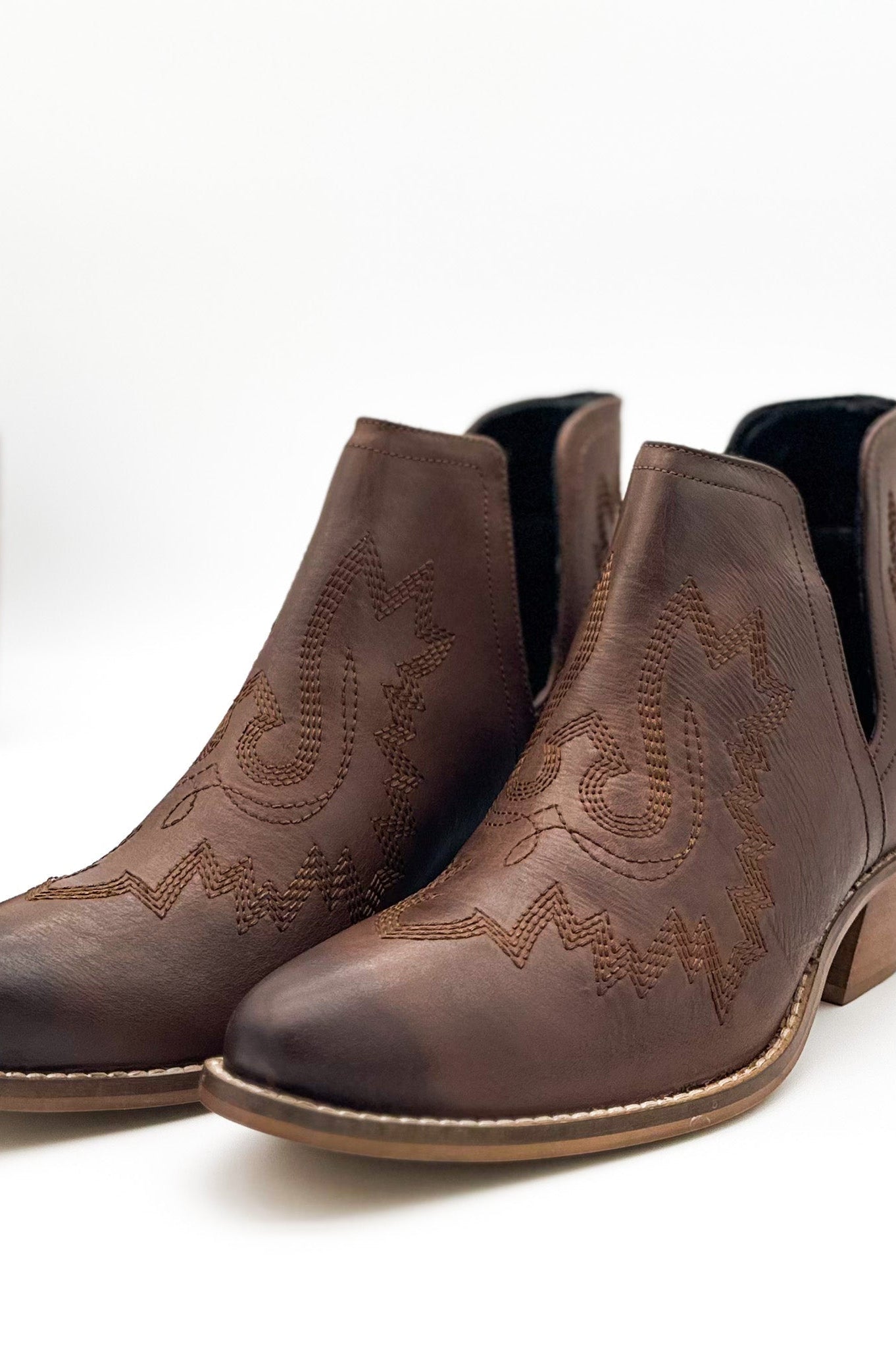 Kickin' Booties in Brown-Shoes-Stay Foxy Boutique, Florissant, Missouri