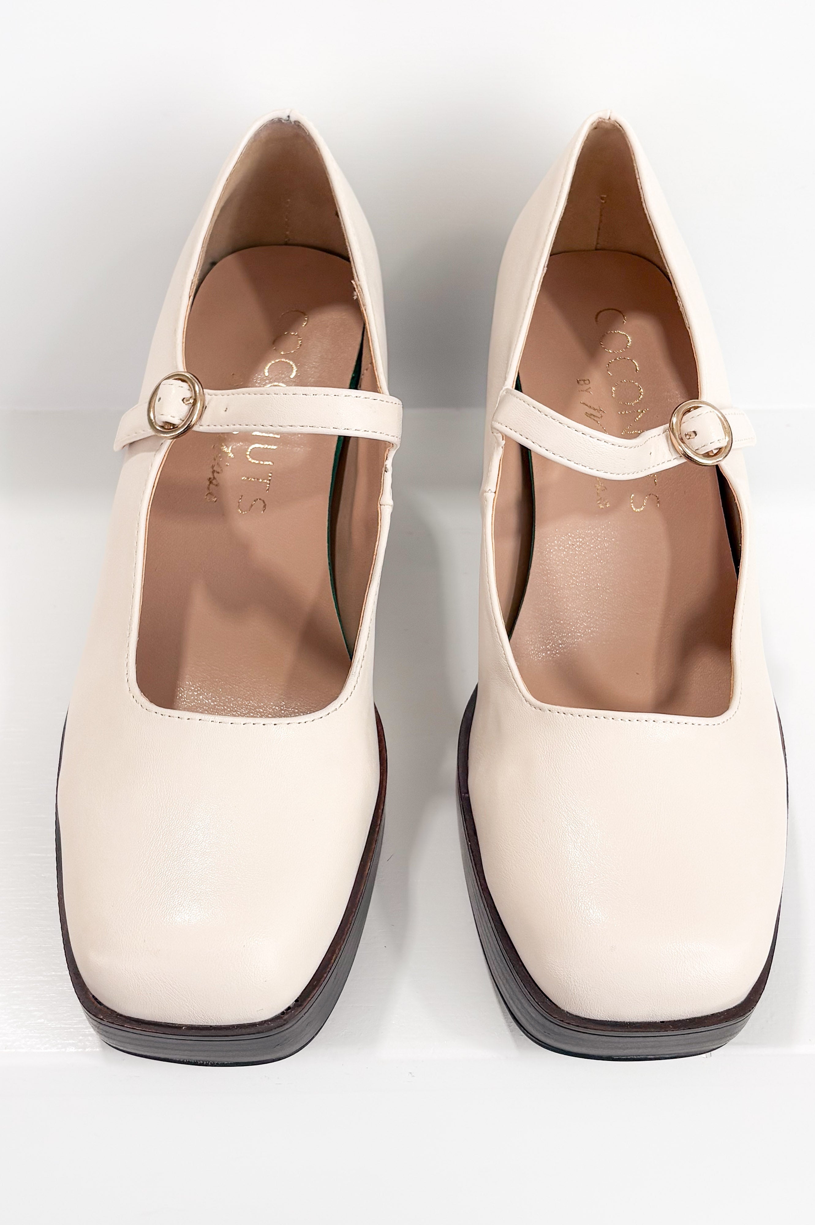Matilda Platform Heel in Bone-Heel-Stay Foxy Boutique, Florissant, Missouri