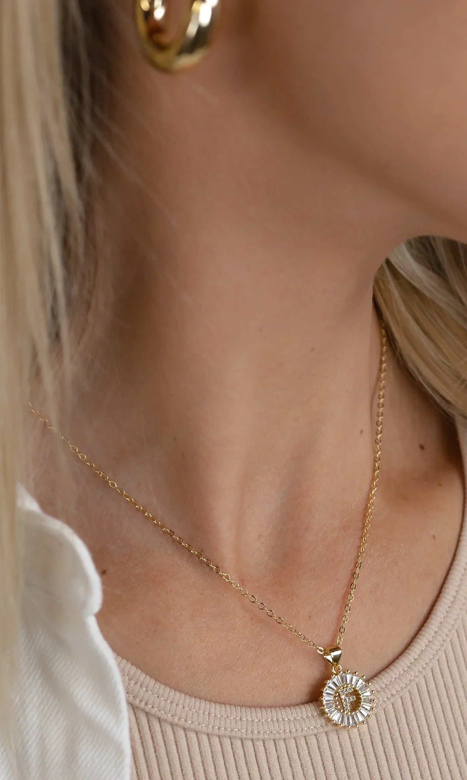 PREORDER: Mini Radiant Initial Necklace-Womens-Stay Foxy Boutique, Florissant, Missouri