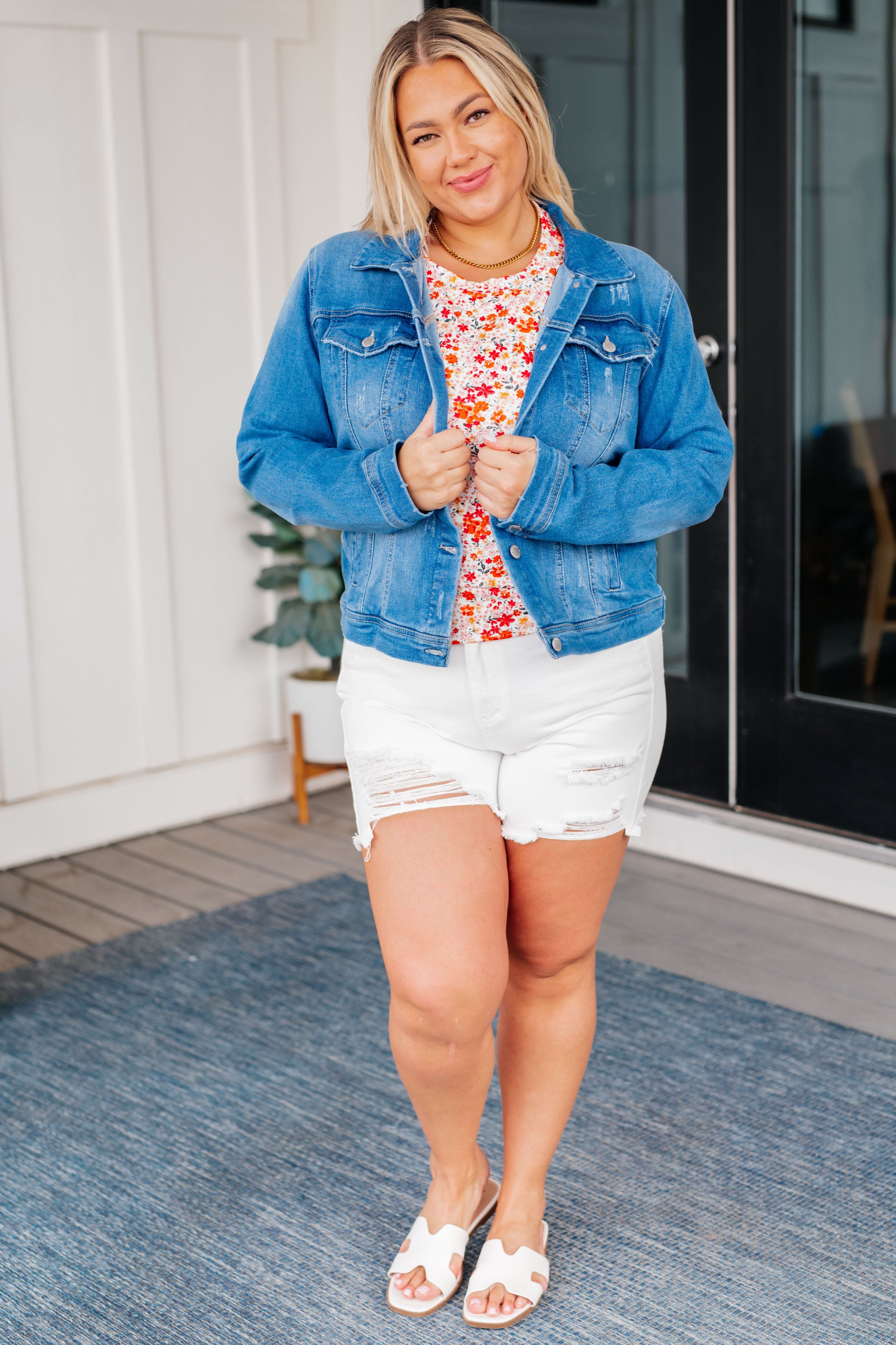 Sweet Something Flutter Sleeve Floral Top-Tops-Stay Foxy Boutique, Florissant, Missouri