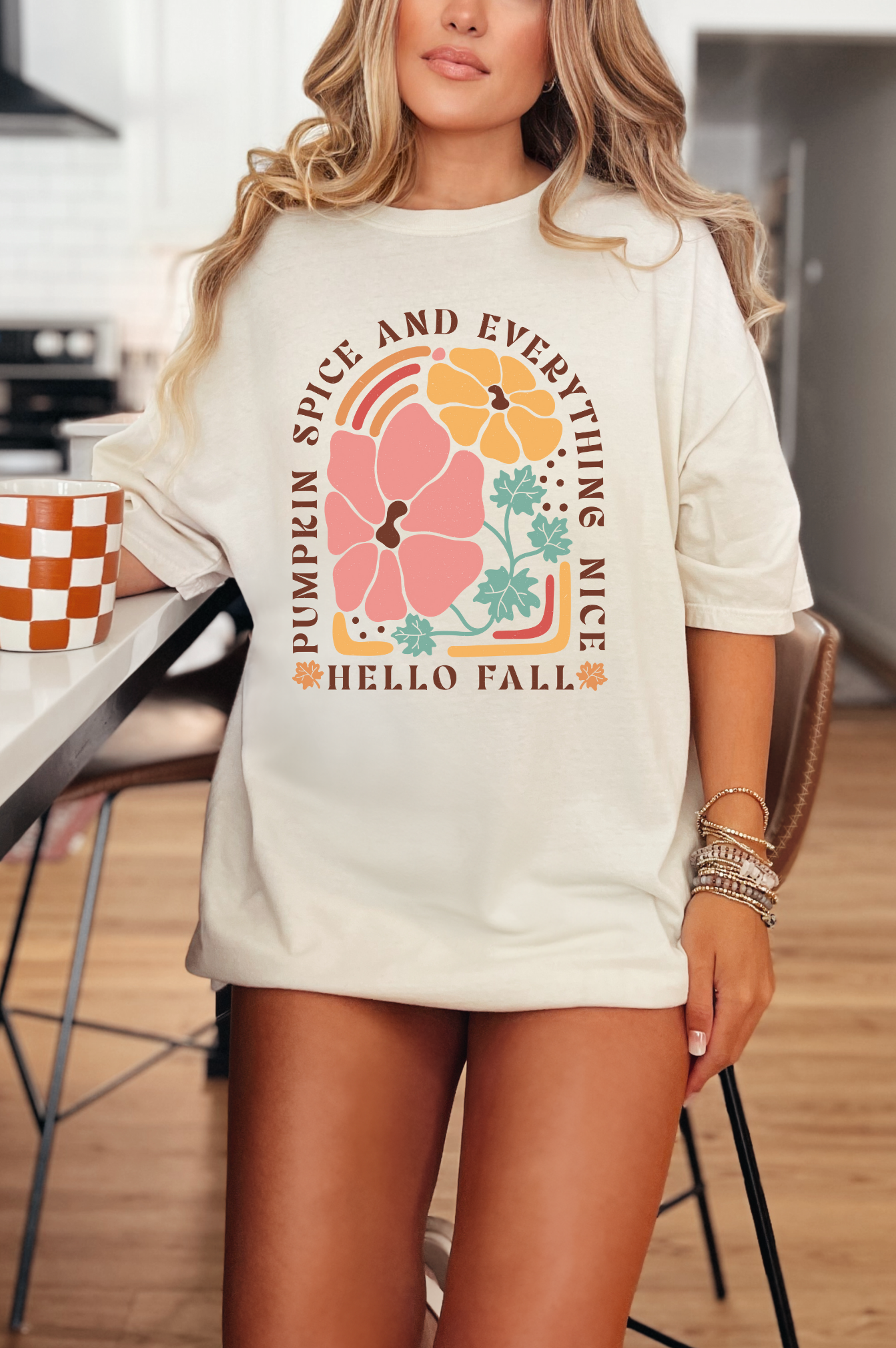 Pumpkin Spice Graphic Tee-Womens-Stay Foxy Boutique, Florissant, Missouri