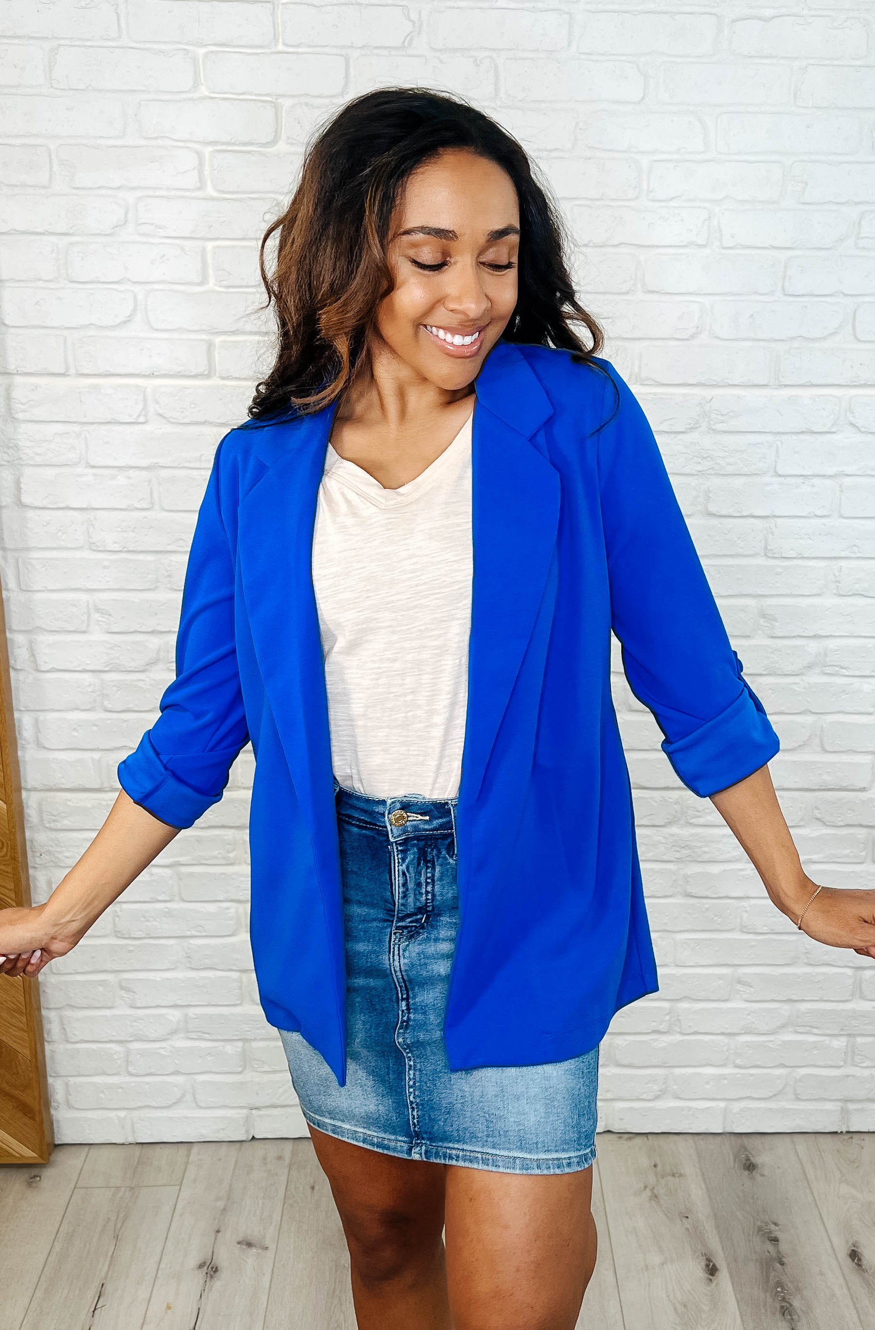 Haley High Rise Control Top Skirt-Denim-Stay Foxy Boutique, Florissant, Missouri