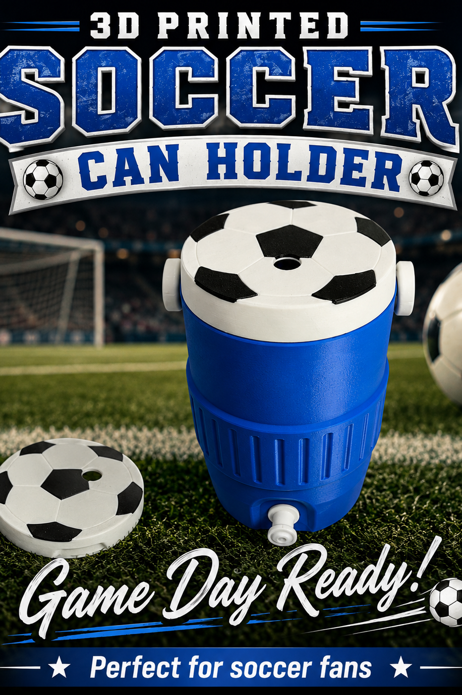 SPORTS THEMED-3D PRINTED CUSTOM 12 OUNCE CAN HOLDERS-Stay Foxy Boutique, Florissant, Missouri