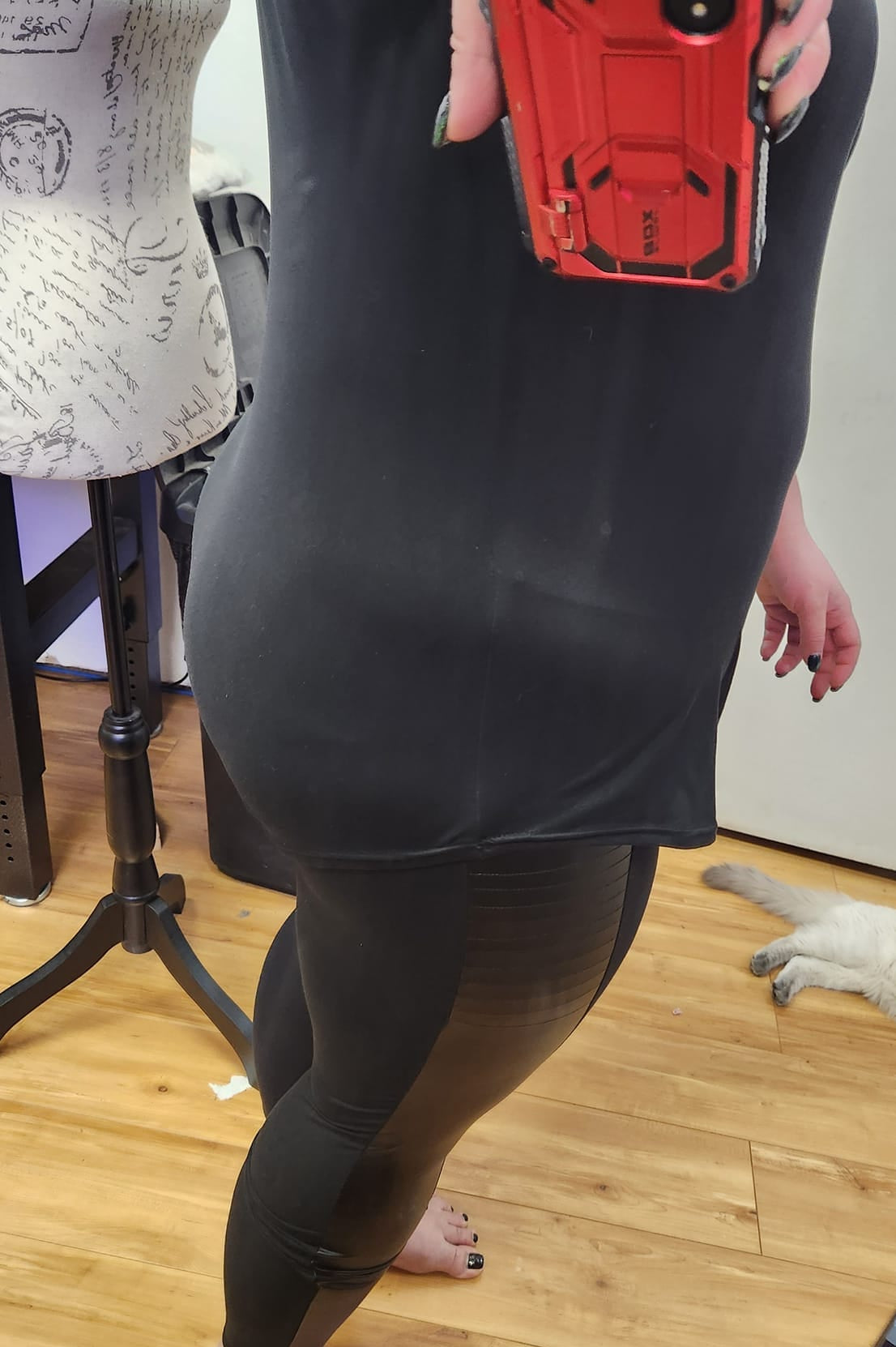 SOLID BLACK-V-NECK TUNIC-Shirt-Stay Foxy Boutique, Florissant, Missouri