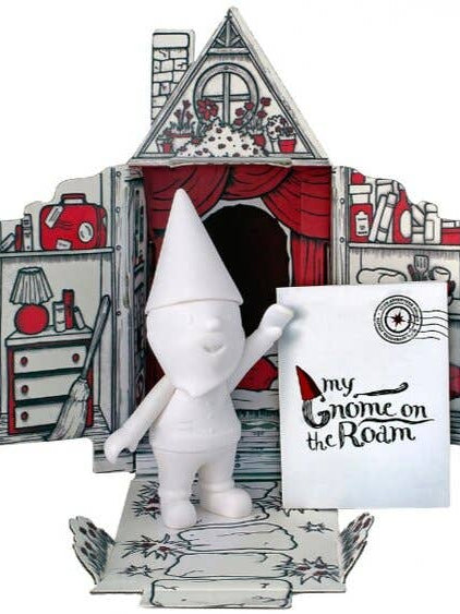 Traveling Adventure Gnome in His Home-Gnome-Stay Foxy Boutique, Florissant, Missouri