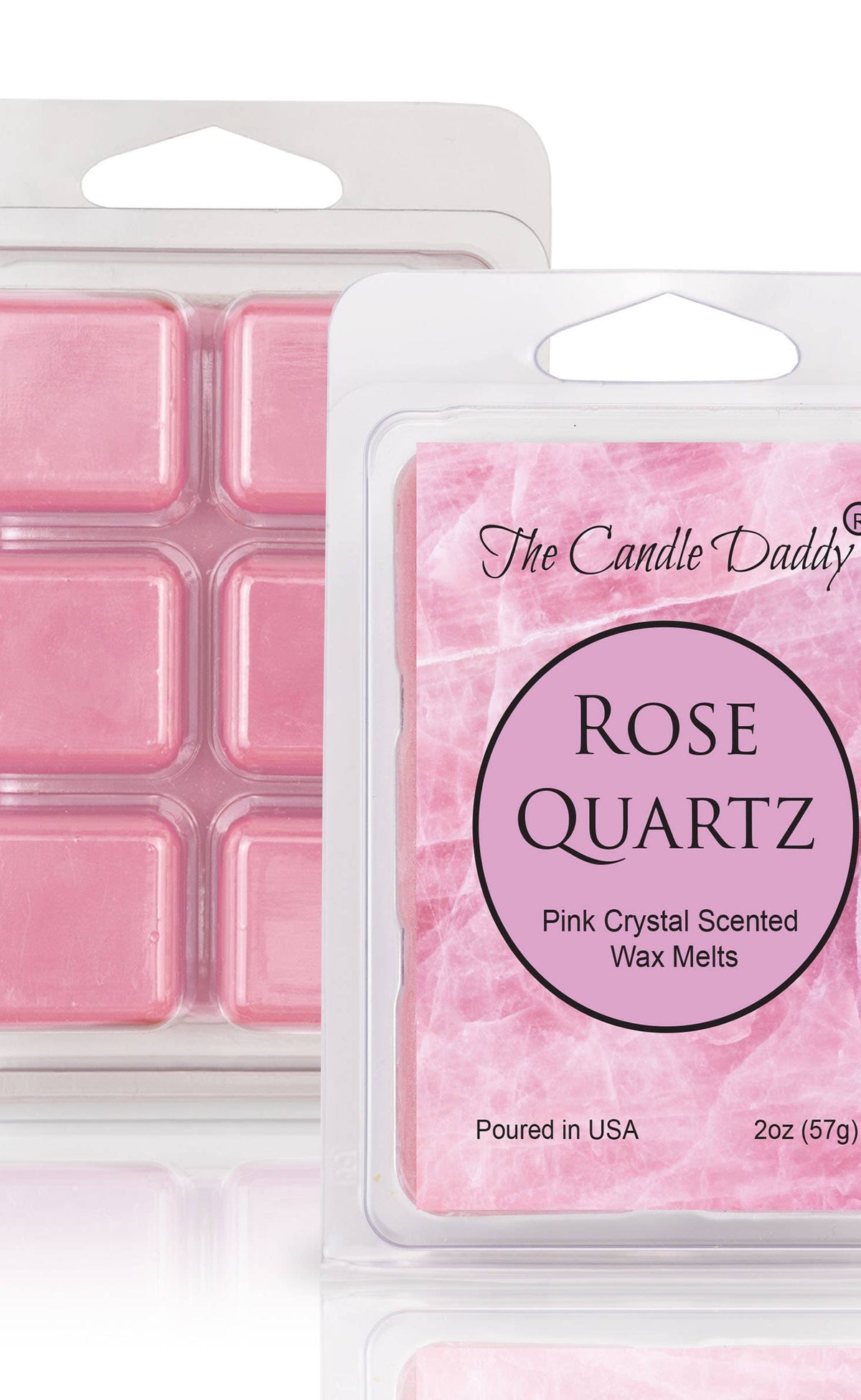 ROSE QUARTZ - PINK CRYSTAL SCENTED WAX MELT - 1 PACK - 2 OZ-Stay Foxy Boutique, Florissant, Missouri