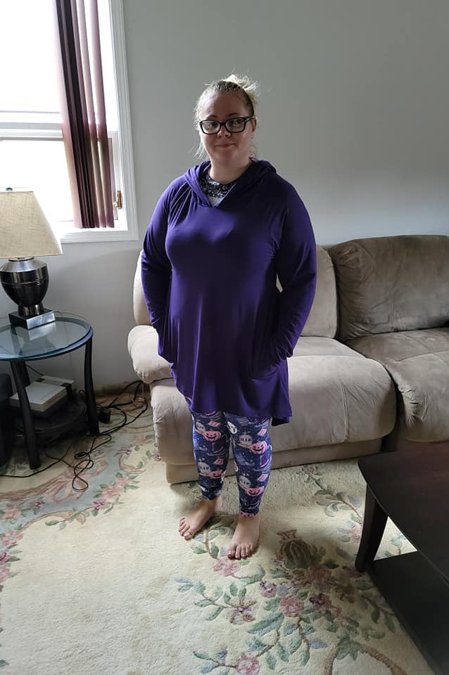 SOLID CLOAK HOODIE-NAVY BLUE-Stay Foxy Boutique, Florissant, Missouri