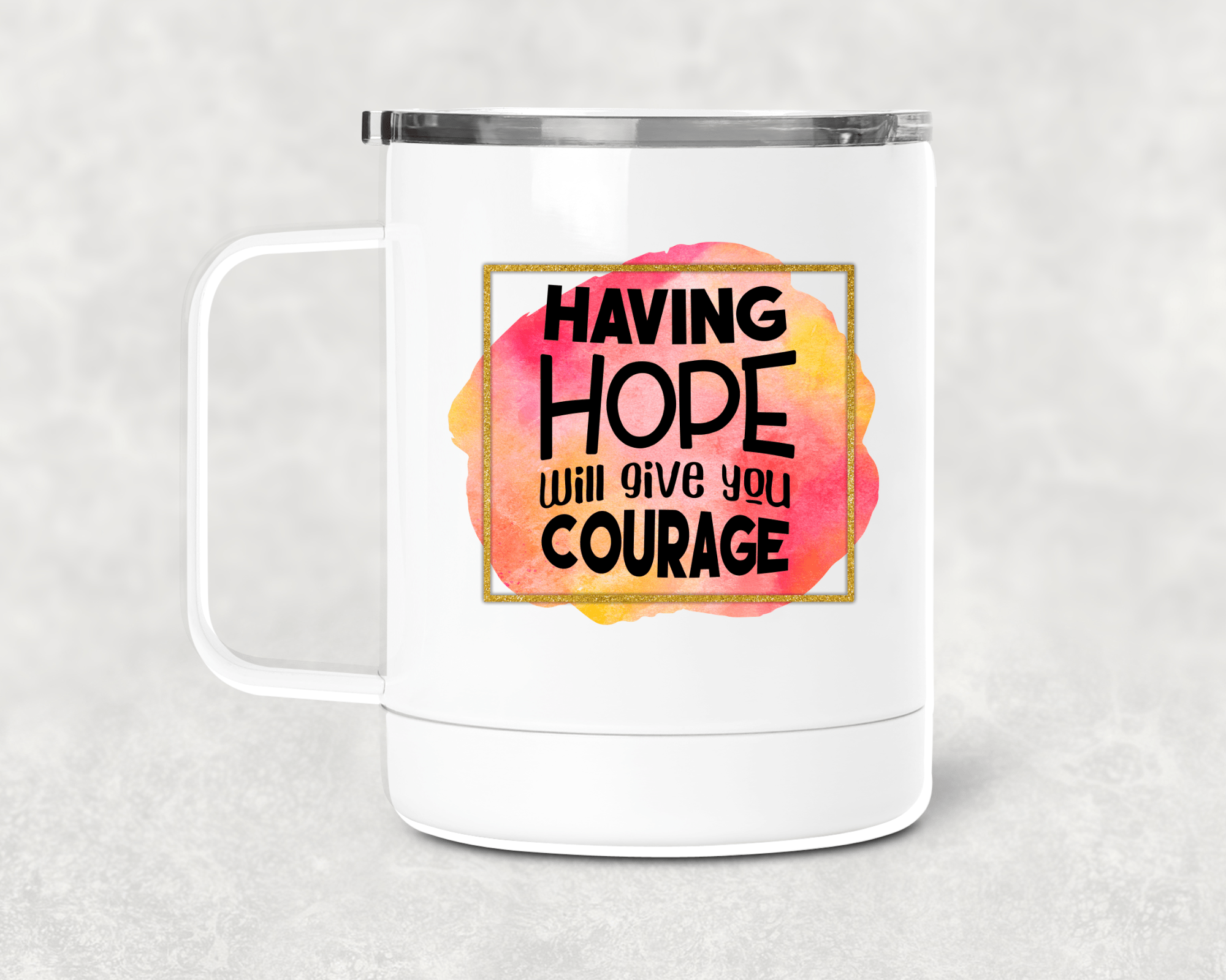 Having Hope Mug /Wine Cup-Stay Foxy Boutique, Florissant, Missouri