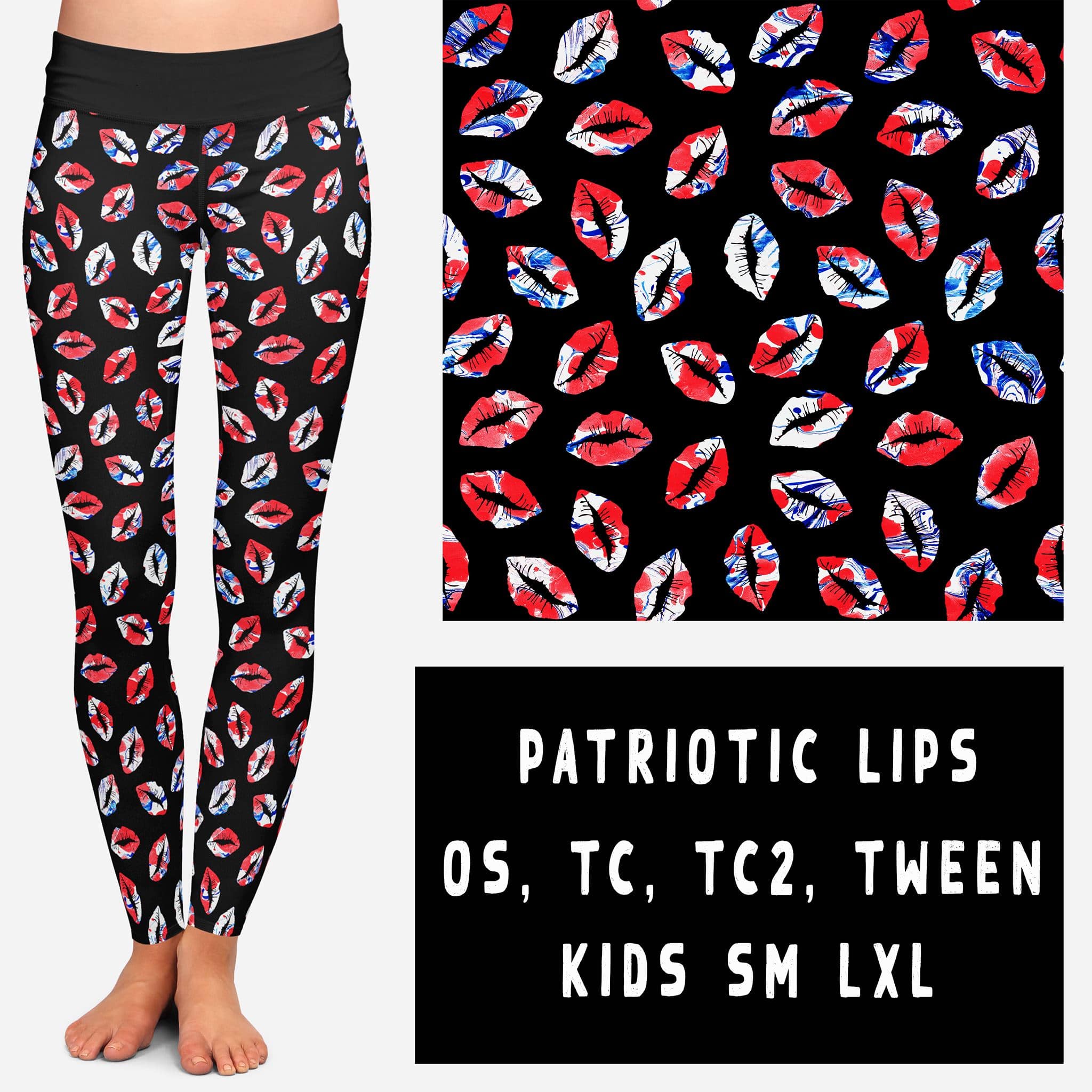 BATCH 56-PATRIOTIC LIPS-Stay Foxy Boutique, Florissant, Missouri