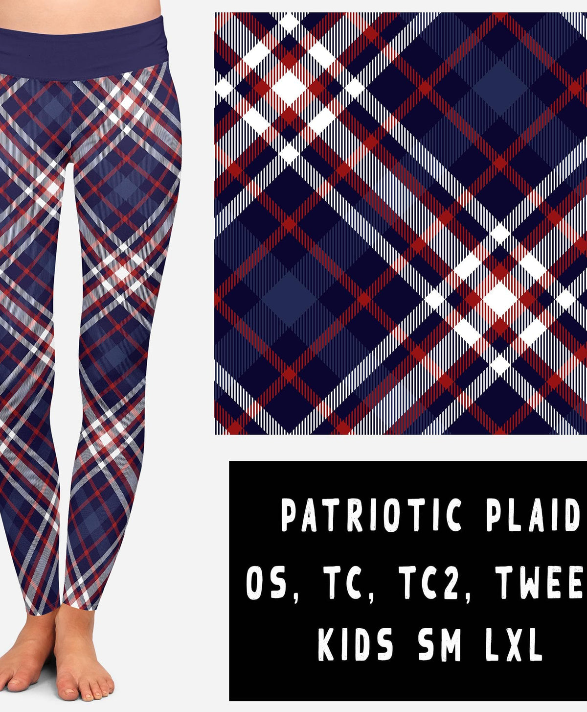 BATCH 56- PATRIOTIC PLAID-Stay Foxy Boutique, Florissant, Missouri
