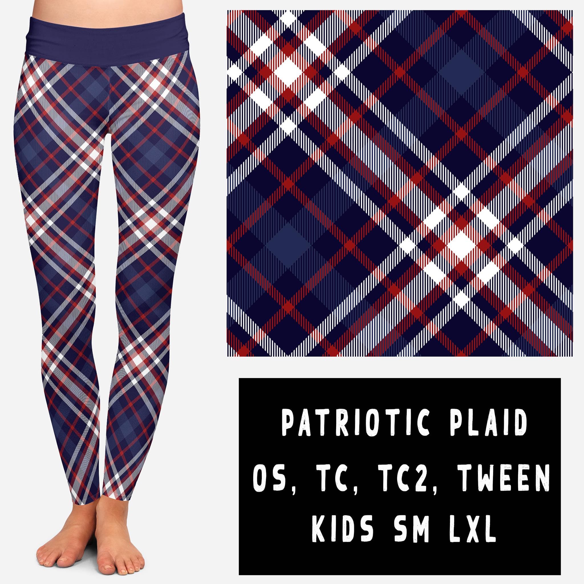 BATCH 56- PATRIOTIC PLAID-Stay Foxy Boutique, Florissant, Missouri
