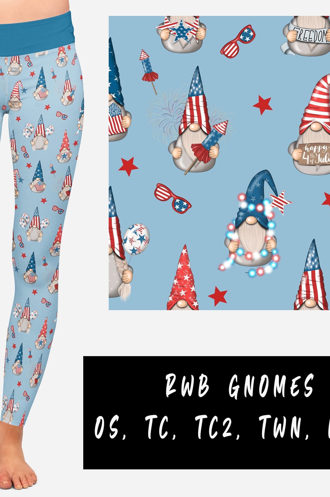 PATRIOTIC RUN-RWB GNOMES-Stay Foxy Boutique, Florissant, Missouri
