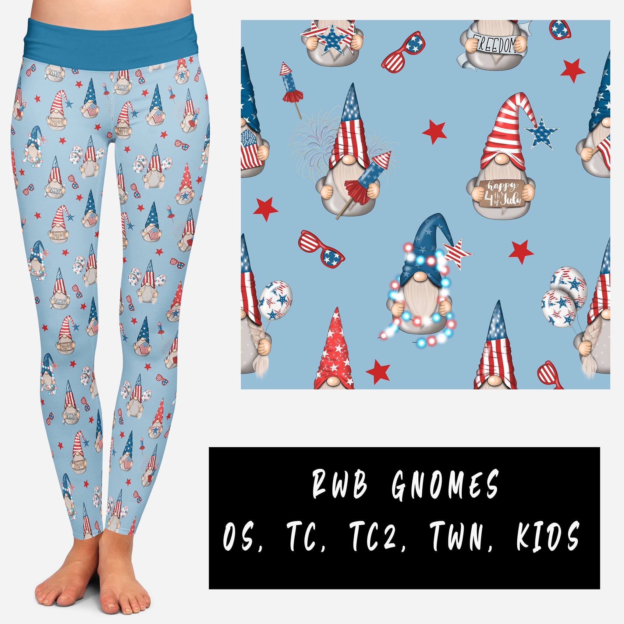PATRIOTIC RUN-RWB GNOMES-Stay Foxy Boutique, Florissant, Missouri