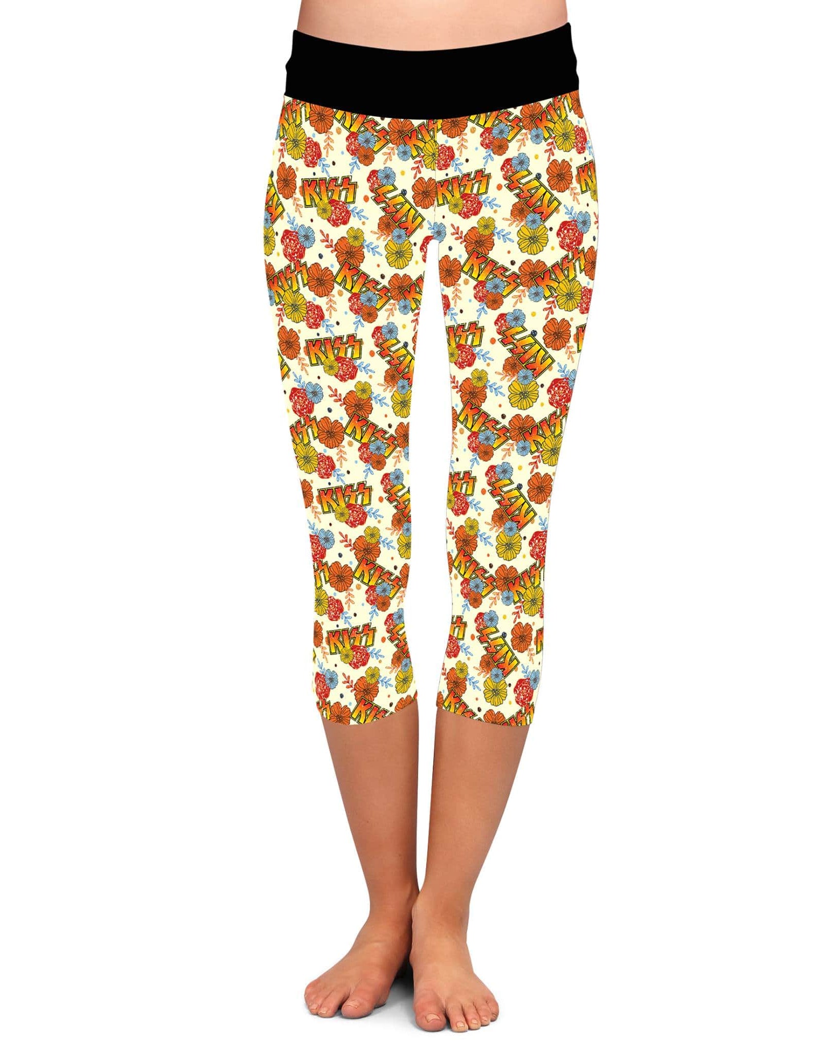 BAND RUN 2- KISS LEGGINGS/CAPRI/JOGGERS-Stay Foxy Boutique, Florissant, Missouri