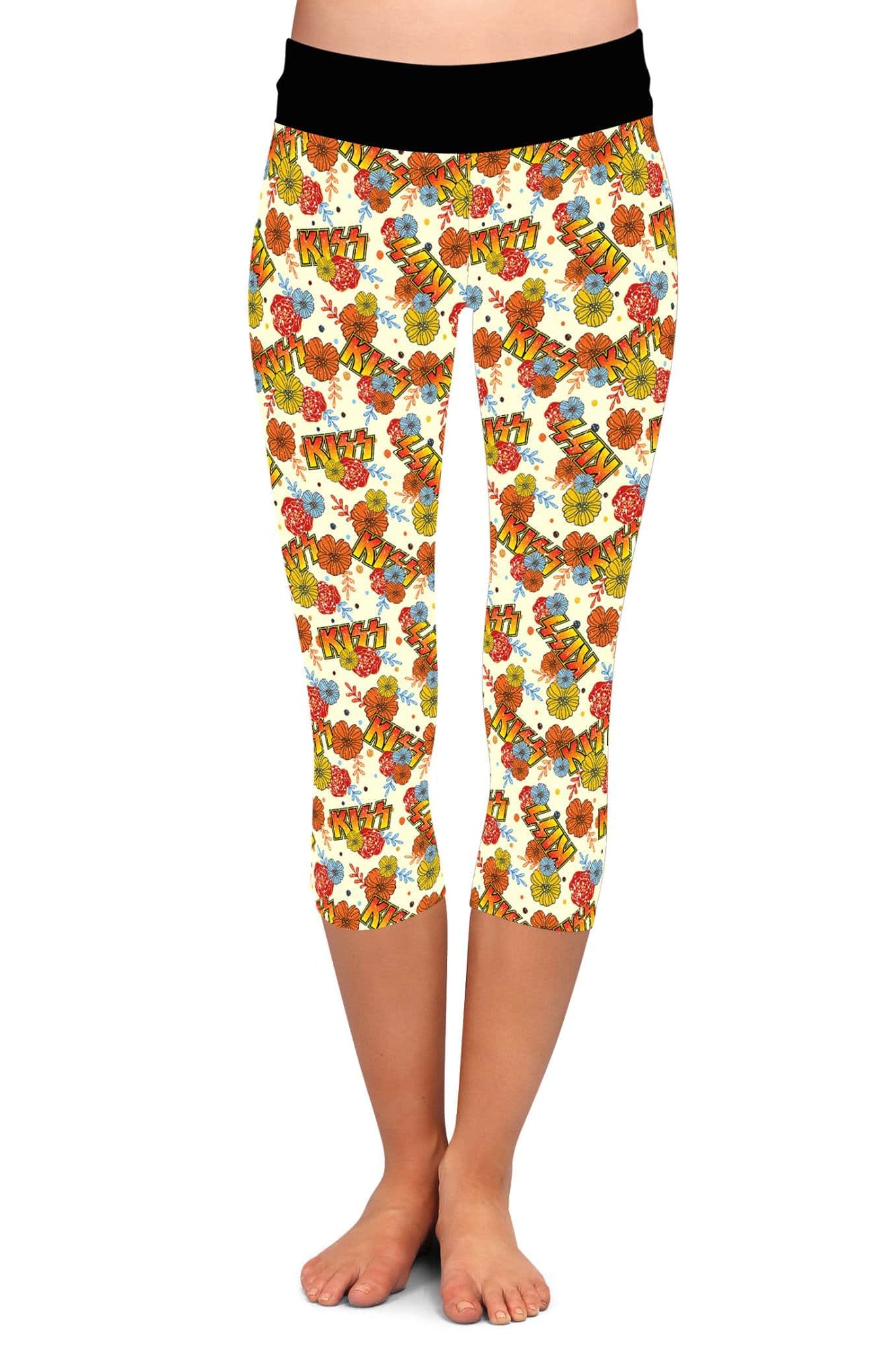 BAND RUN 2- KISS LEGGINGS/CAPRI/JOGGERS-Stay Foxy Boutique, Florissant, Missouri