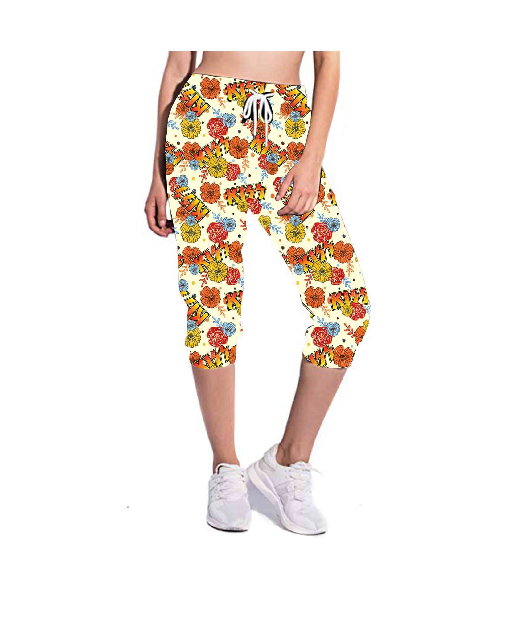 BAND RUN 2- KISS LEGGINGS/CAPRI/JOGGERS-Stay Foxy Boutique, Florissant, Missouri