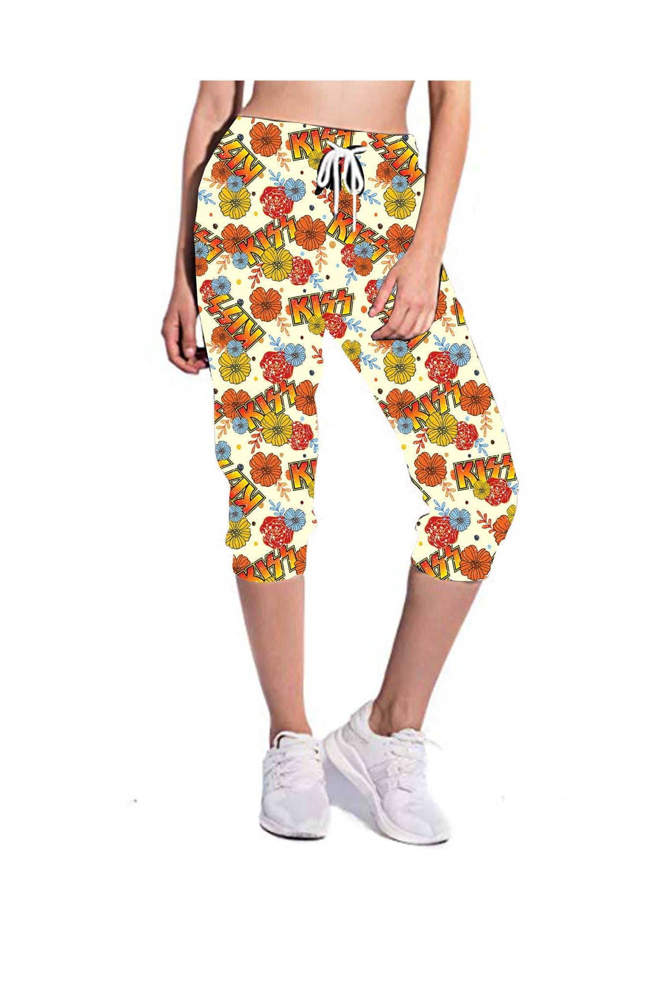 BAND RUN 2- KISS LEGGINGS/CAPRI/JOGGERS-Stay Foxy Boutique, Florissant, Missouri