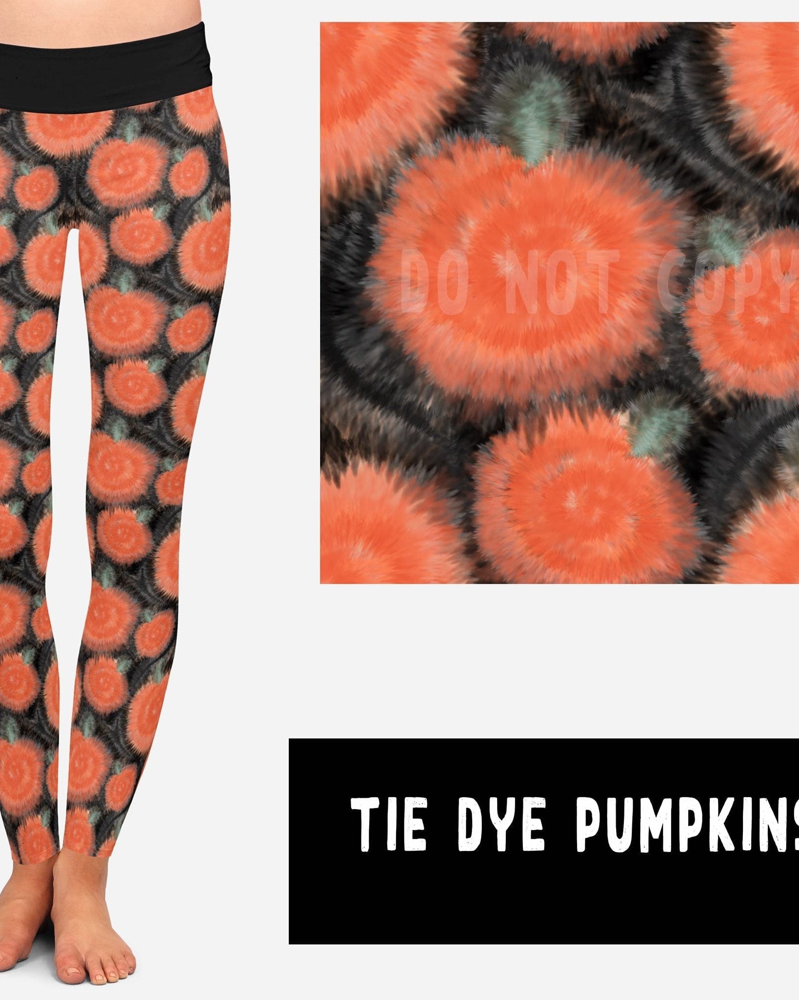 HIPPIE HALLOWEEN-TIE DYE PUMPKINS JOGGERS-Stay Foxy Boutique, Florissant, Missouri