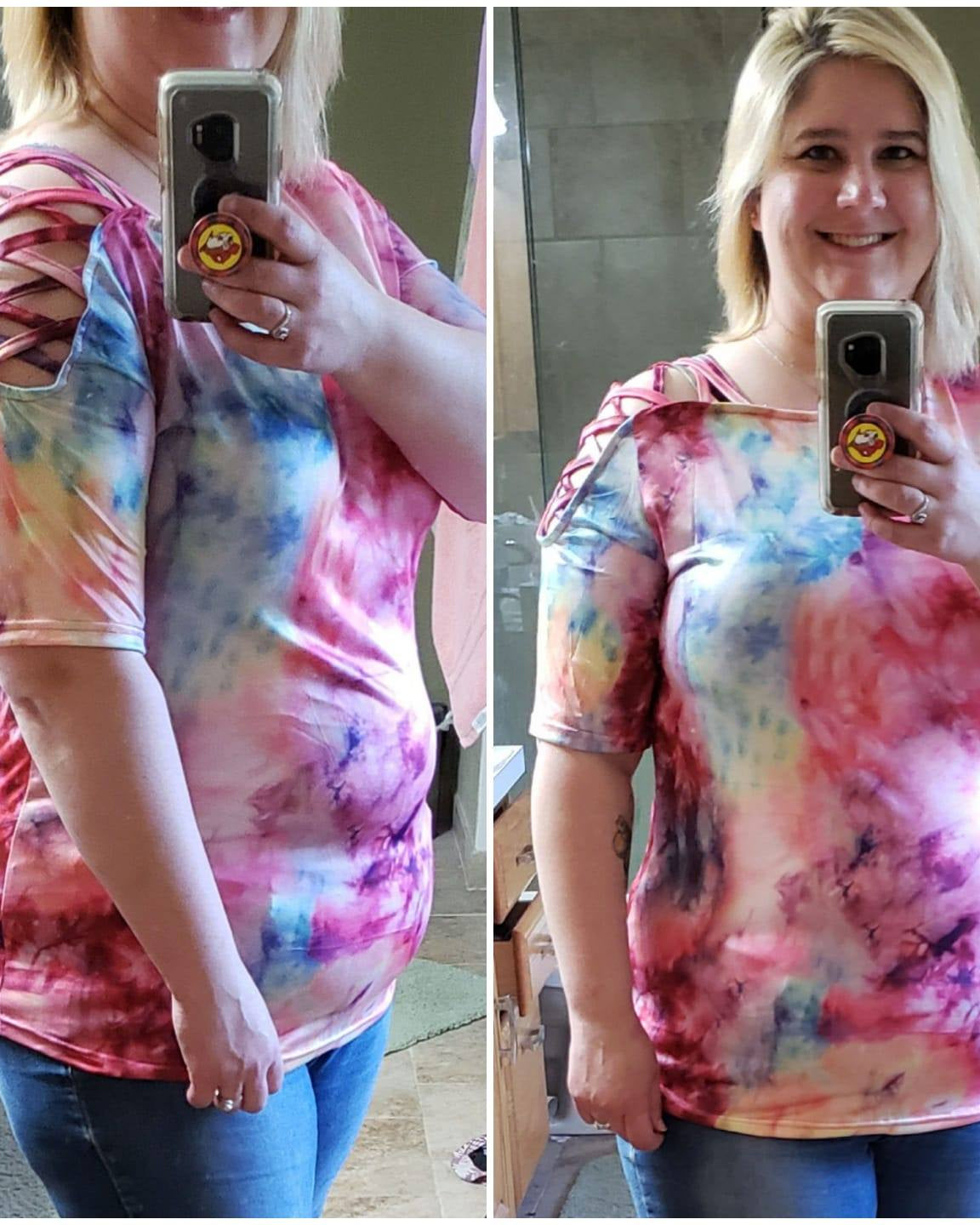 SLEEVELESS, Short Sleeve, Long Sleev3 TIE DYE TOPS-Stay Foxy Boutique, Florissant, Missouri
