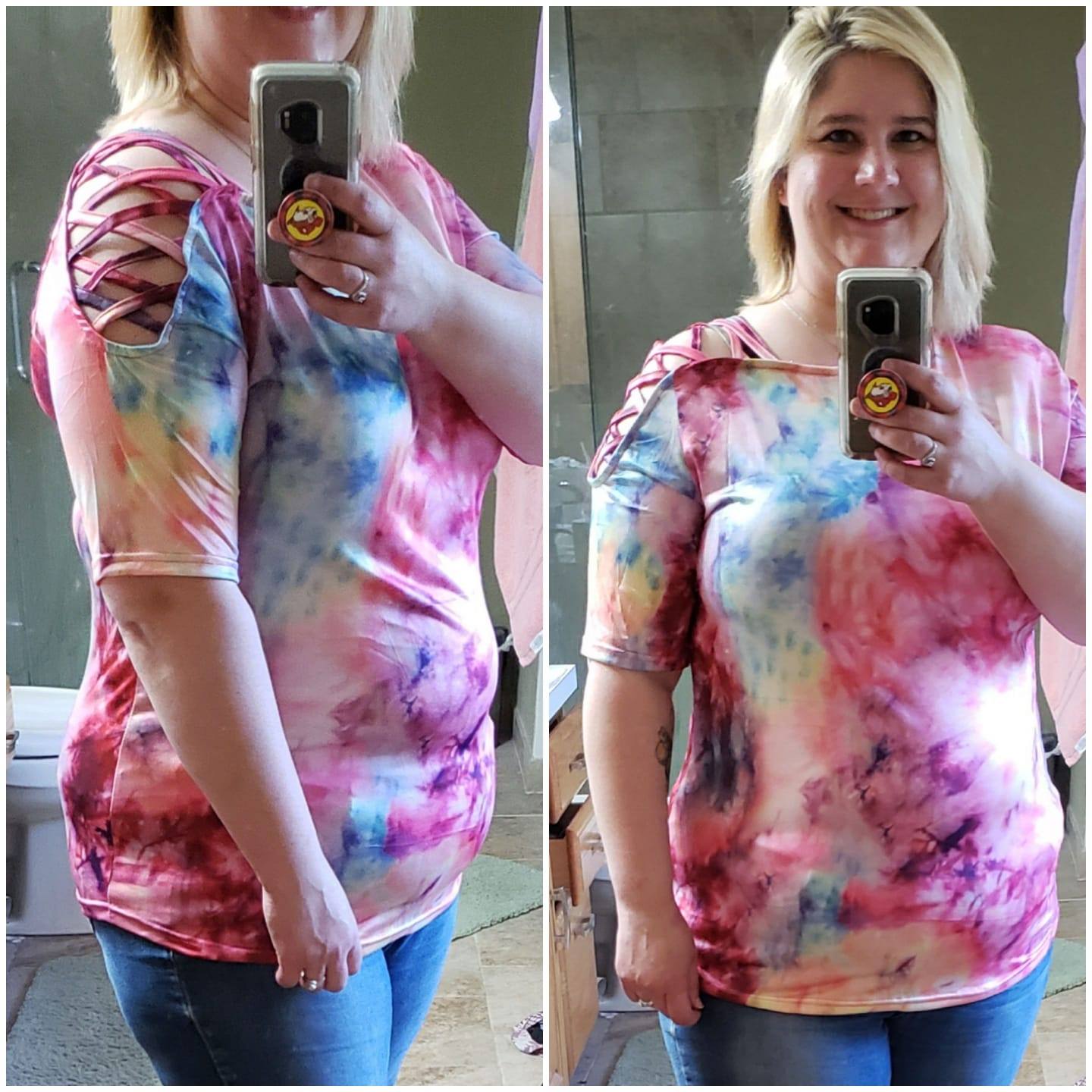 SLEEVELESS, Short Sleeve, Long Sleev3 TIE DYE TOPS-Stay Foxy Boutique, Florissant, Missouri