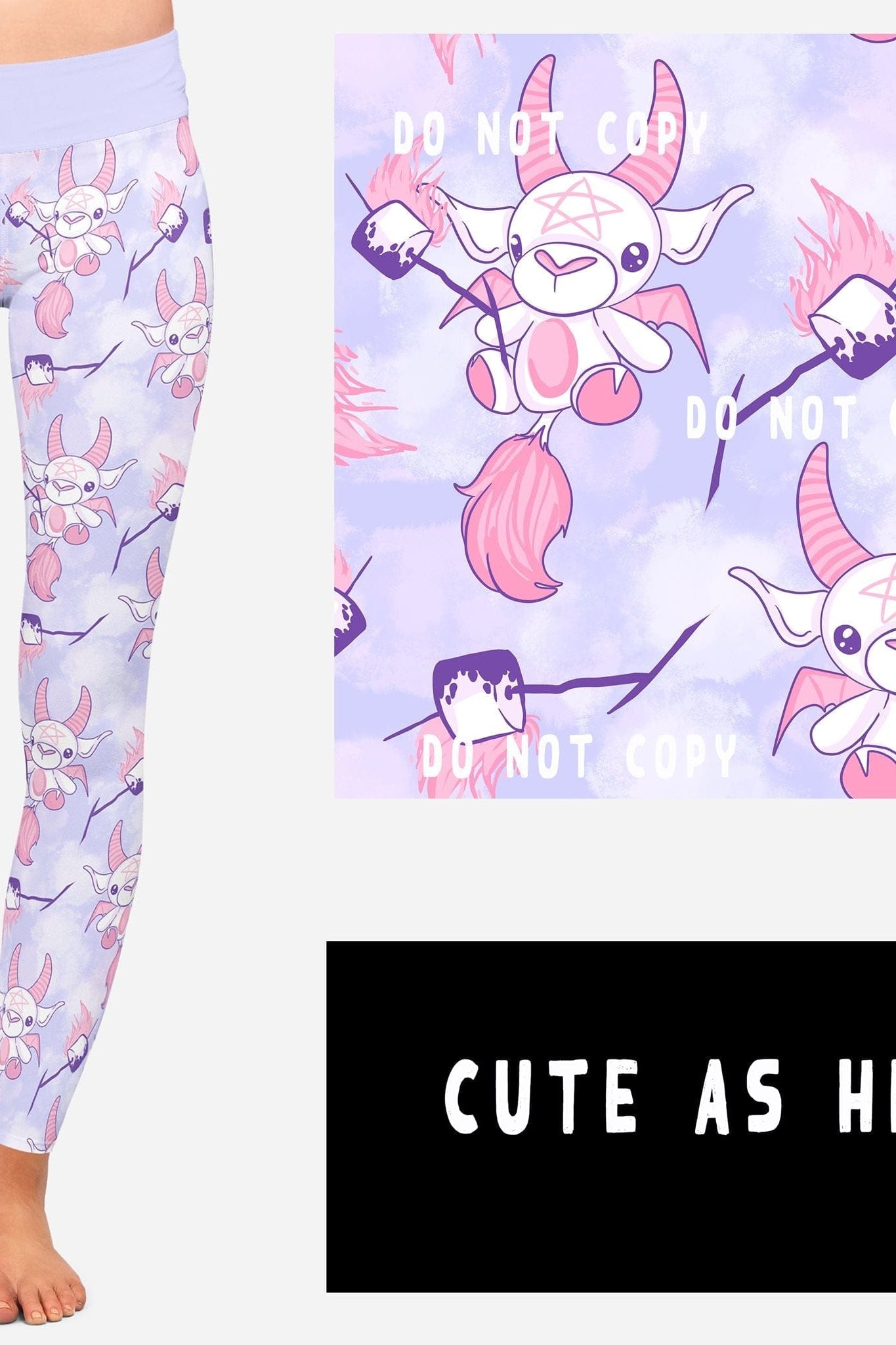 PASTEL ODDITY RUN-CUTE AS HELL LEGGINGS/JOGGERS-Stay Foxy Boutique, Florissant, Missouri