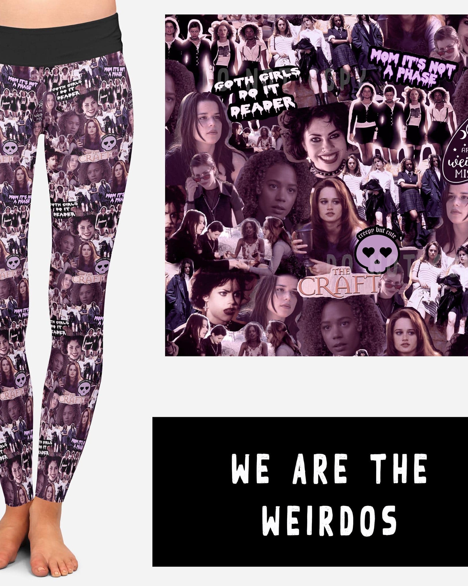 NOSTALGIC WEIRDOS RUN-WE ARE THE WEIRDOS LEGGINGS/JOGGERS-Stay Foxy Boutique, Florissant, Missouri