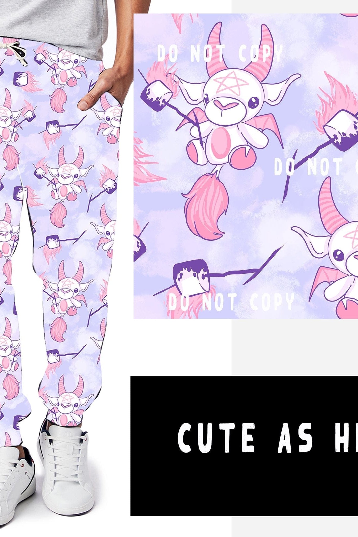 PASTEL ODDITY RUN-CUTE AS HELL LEGGINGS/JOGGERS-Stay Foxy Boutique, Florissant, Missouri
