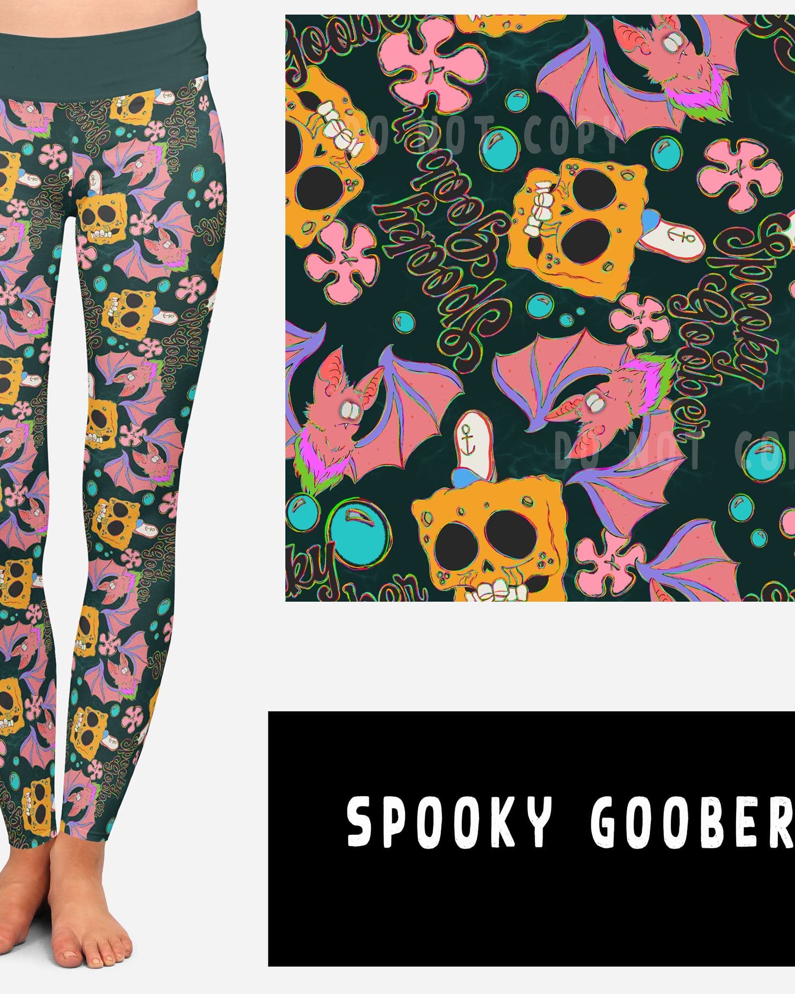 NOSTALGIC WEIRDOS RUN-SPOOKY GOOBER LEGGINGS/JOGGERS-Stay Foxy Boutique, Florissant, Missouri