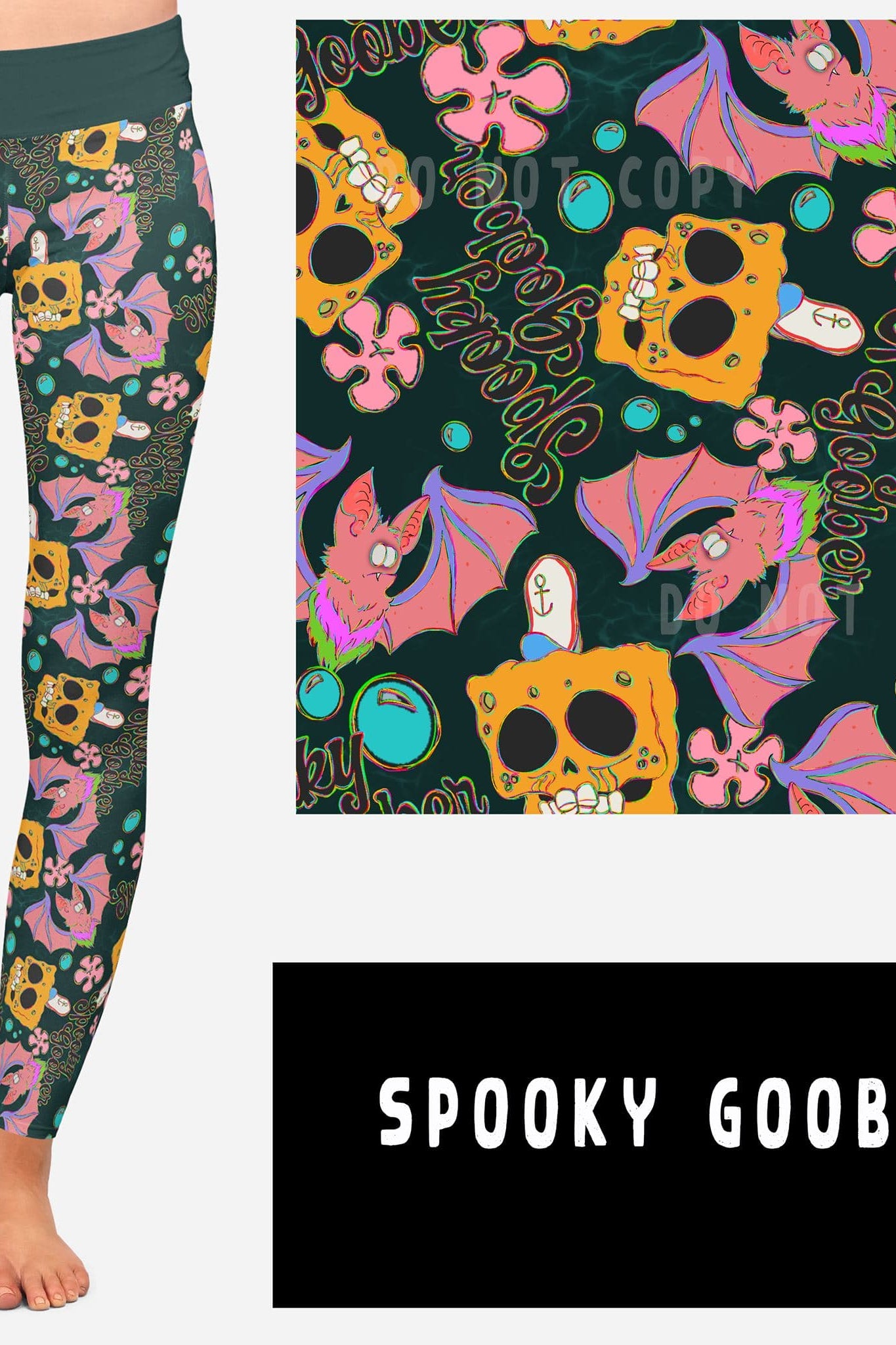 NOSTALGIC WEIRDOS RUN-SPOOKY GOOBER LEGGINGS/JOGGERS-Stay Foxy Boutique, Florissant, Missouri
