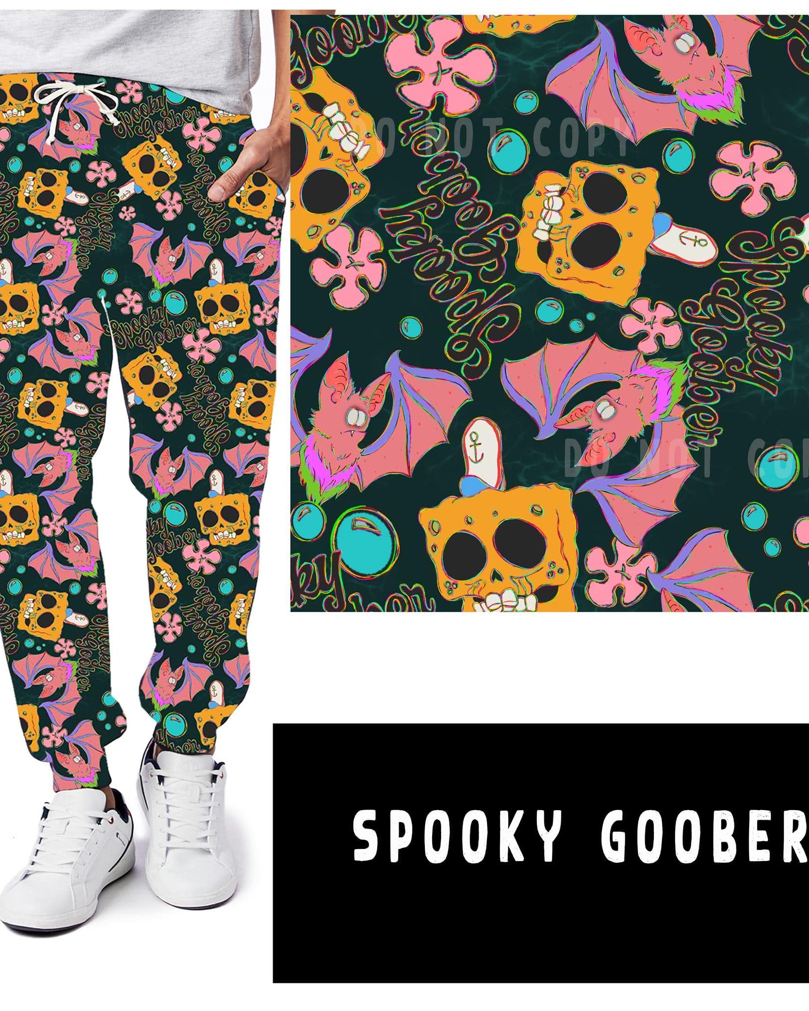 NOSTALGIC WEIRDOS RUN-SPOOKY GOOBER LEGGINGS/JOGGERS-Stay Foxy Boutique, Florissant, Missouri