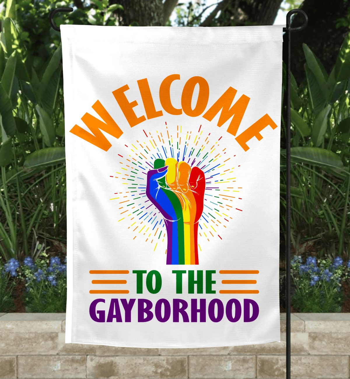 Welcome Garden Flag-Stay Foxy Boutique, Florissant, Missouri