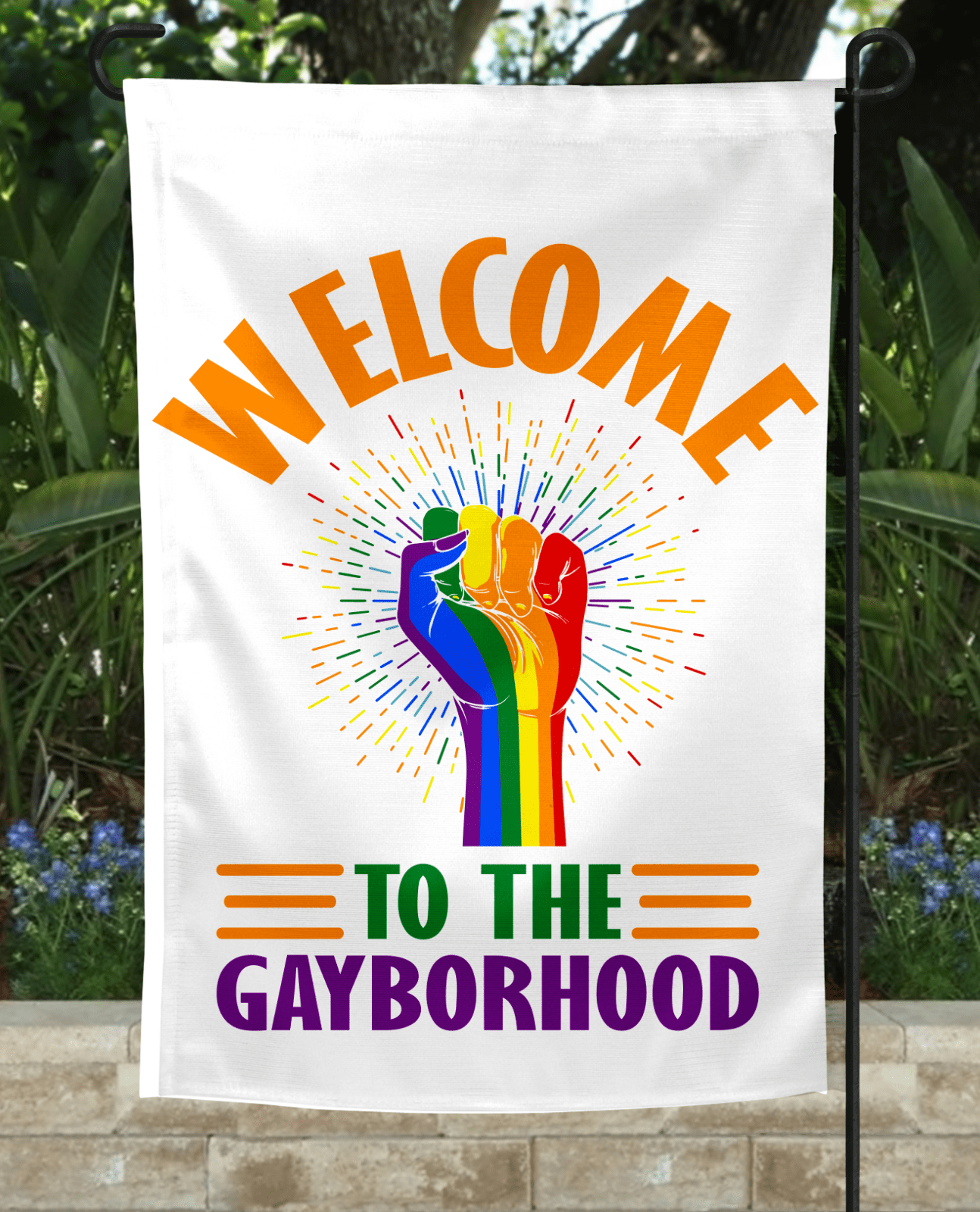 Welcome Garden Flag-Stay Foxy Boutique, Florissant, Missouri