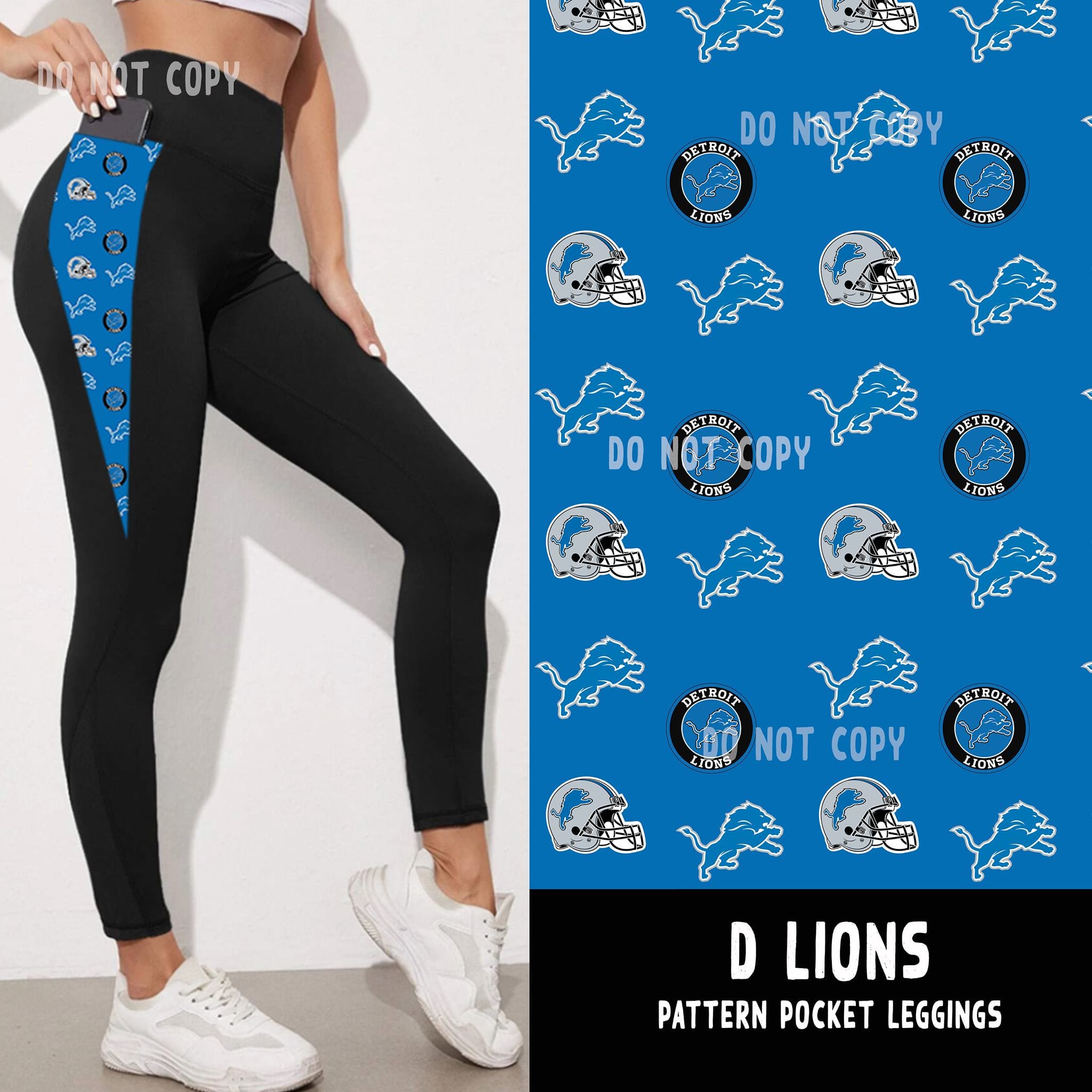 FBALL RUN-D LIONS LEGGINGS/JOGGER-Stay Foxy Boutique, Florissant, Missouri