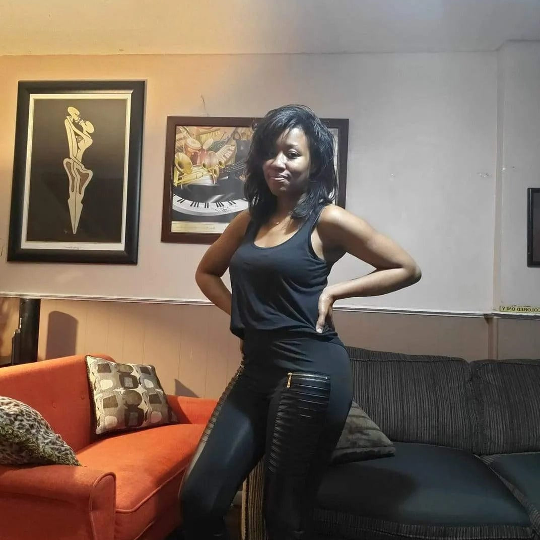 RIBBED FAUX LEATHER ZIPPER LEGGING-Stay Foxy Boutique, Florissant, Missouri