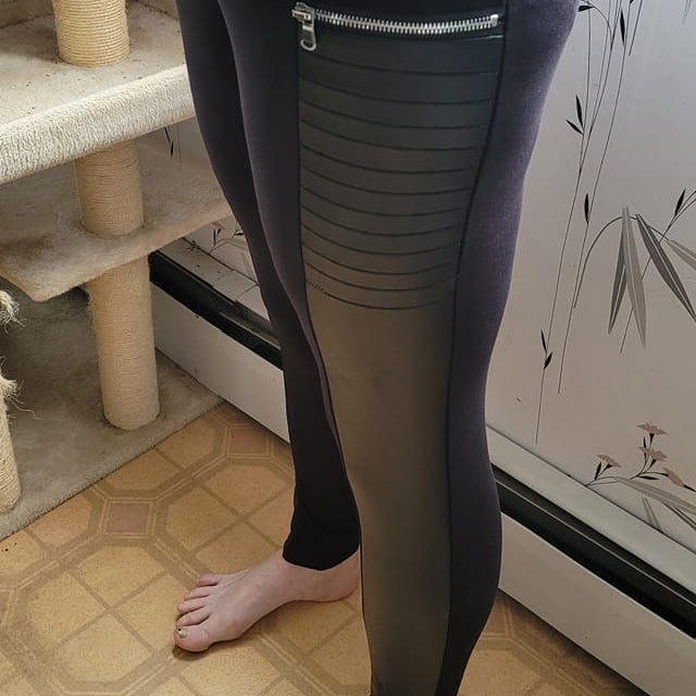 RIBBED FAUX LEATHER ZIPPER LEGGING-Stay Foxy Boutique, Florissant, Missouri