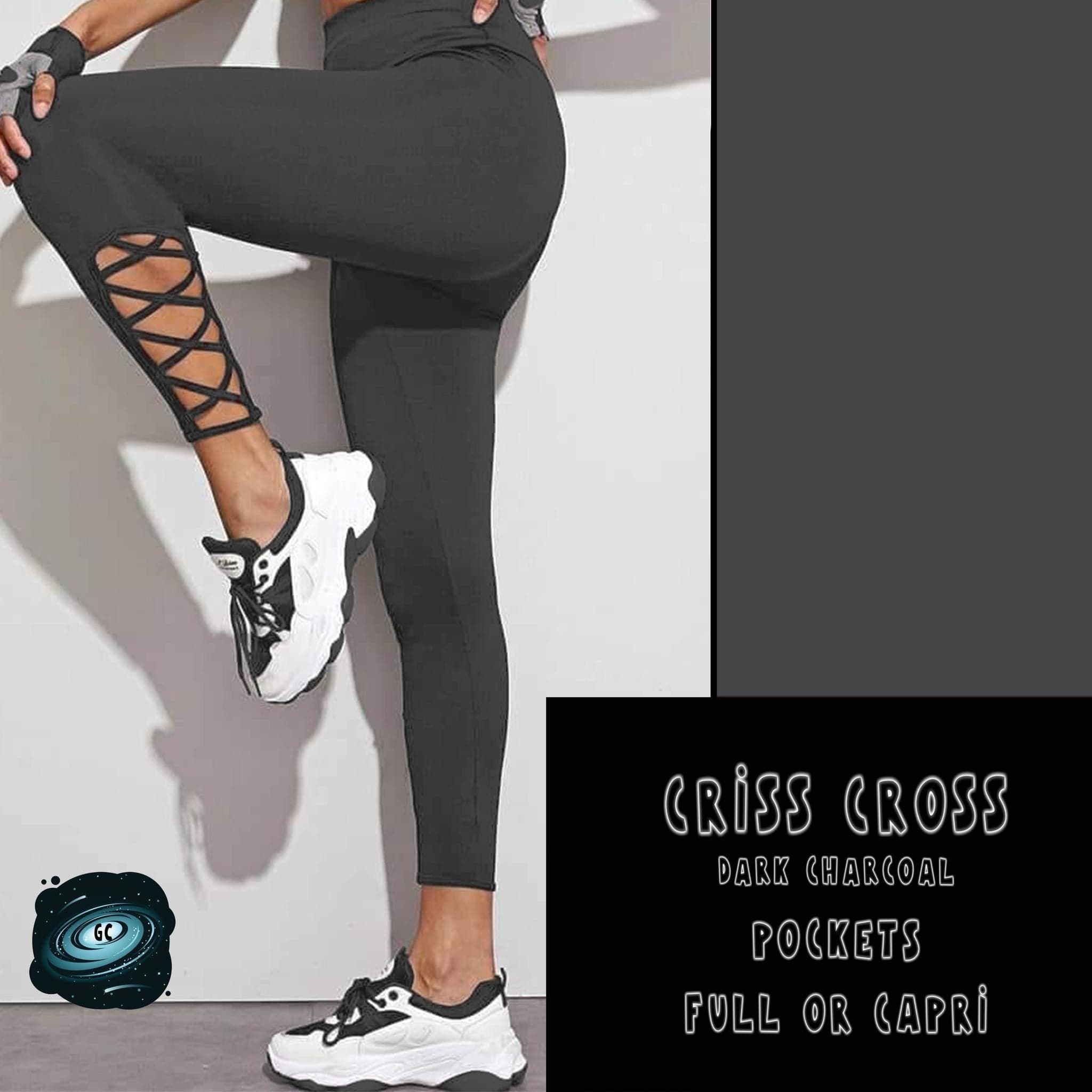 CRISS CROS RUN- DARK CHARCOAL-Stay Foxy Boutique, Florissant, Missouri