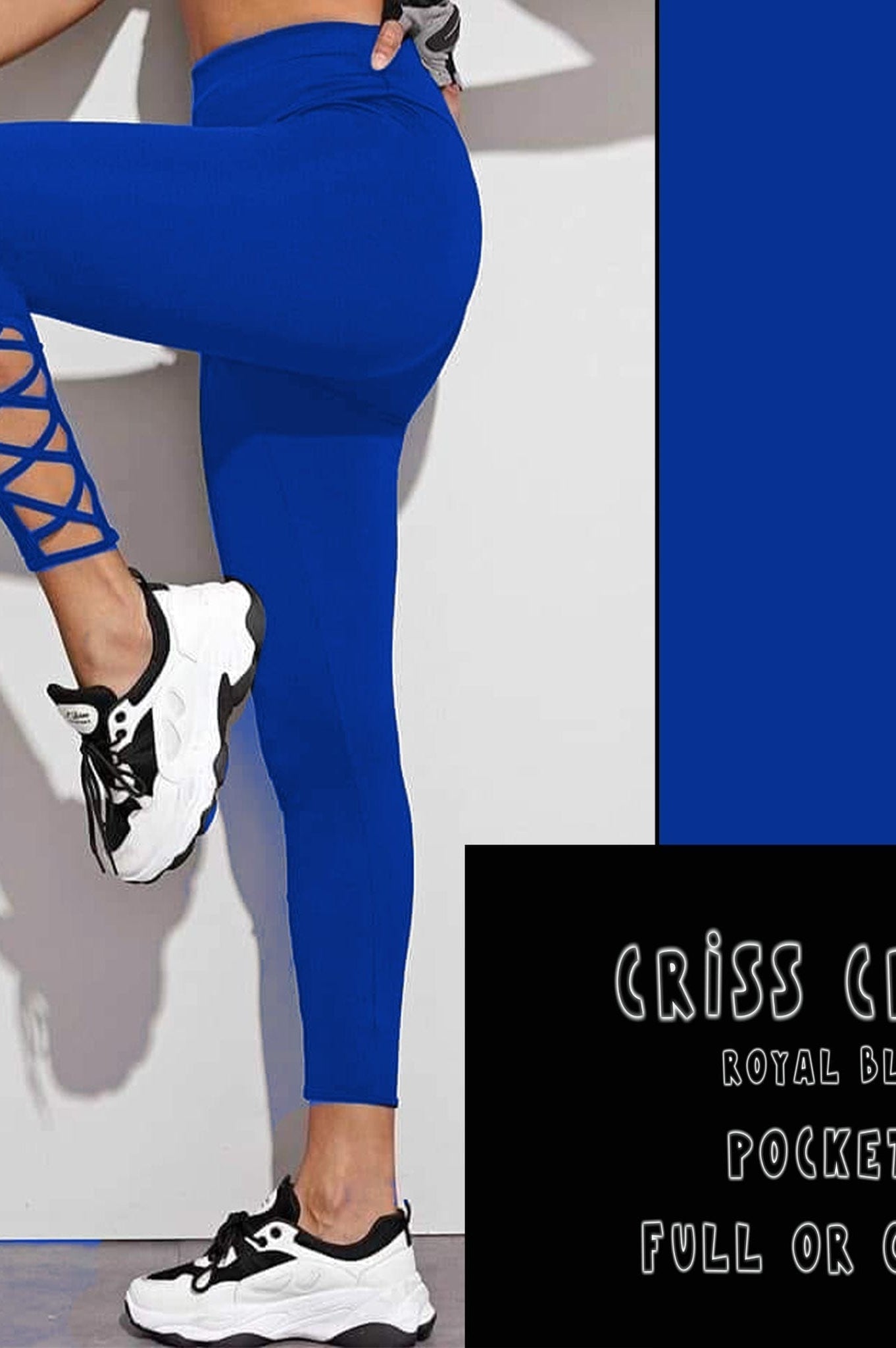 CRISS CROS RUN- ROYAL BLUE-Stay Foxy Boutique, Florissant, Missouri