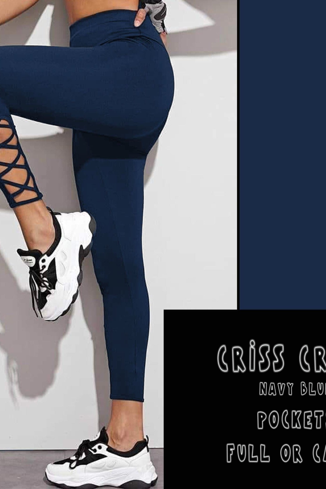 CRISS CROS RUN- NAVY BLUE-Stay Foxy Boutique, Florissant, Missouri
