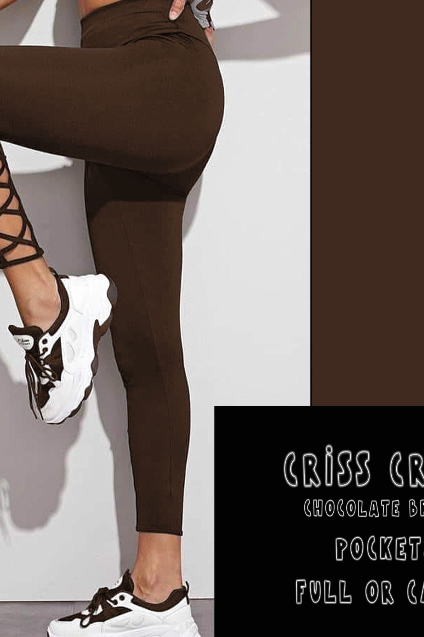 CRISS CROS RUN- CHOCOLATE BROWN-Stay Foxy Boutique, Florissant, Missouri