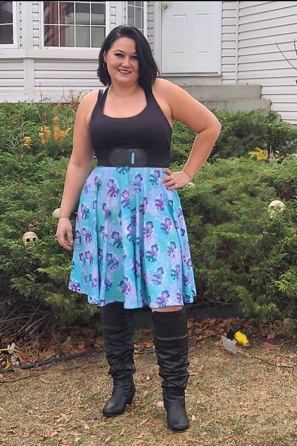 SWING SKIRT RUN- FLORAL FLAMINGO-Stay Foxy Boutique, Florissant, Missouri