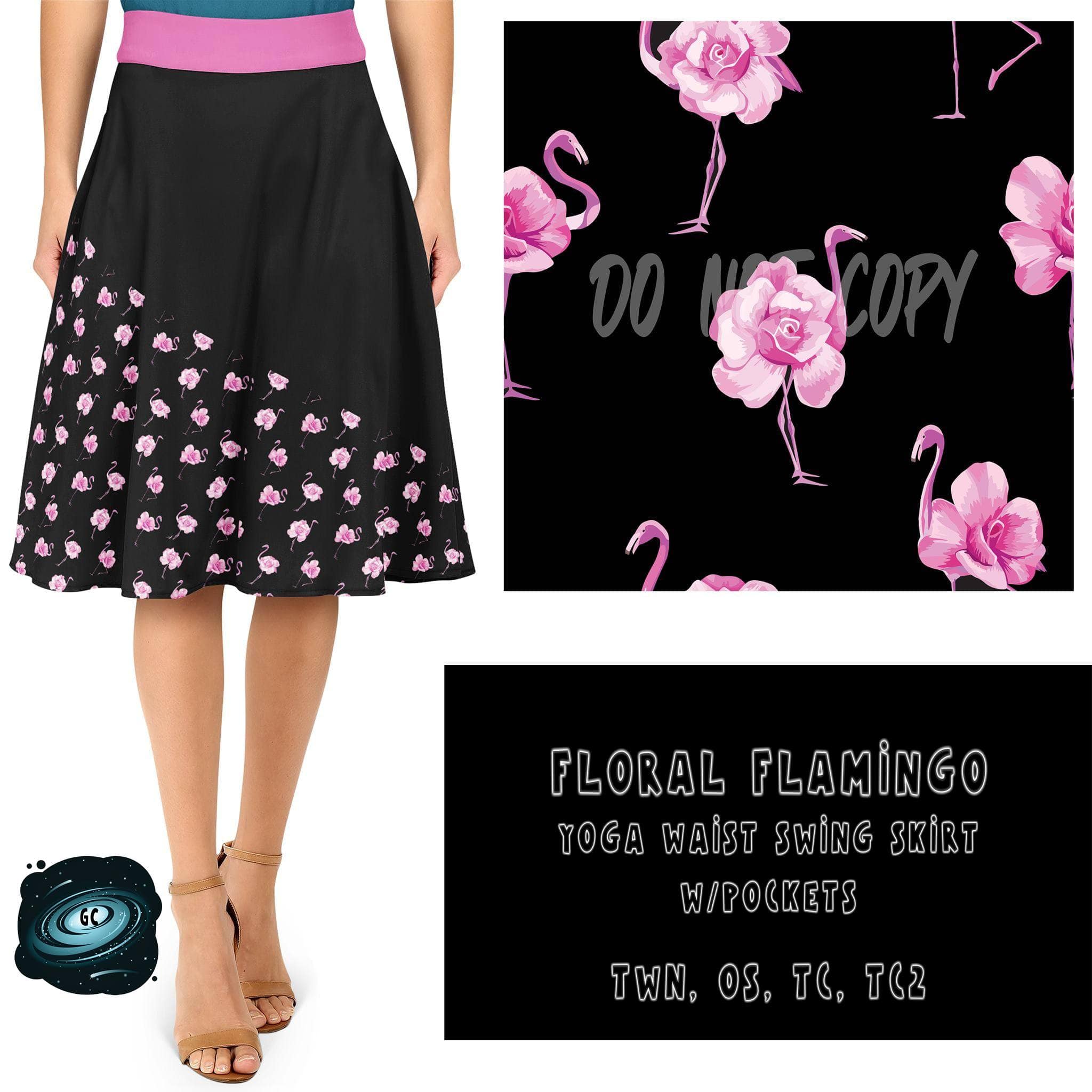 SWING SKIRT RUN- FLORAL FLAMINGO-Stay Foxy Boutique, Florissant, Missouri