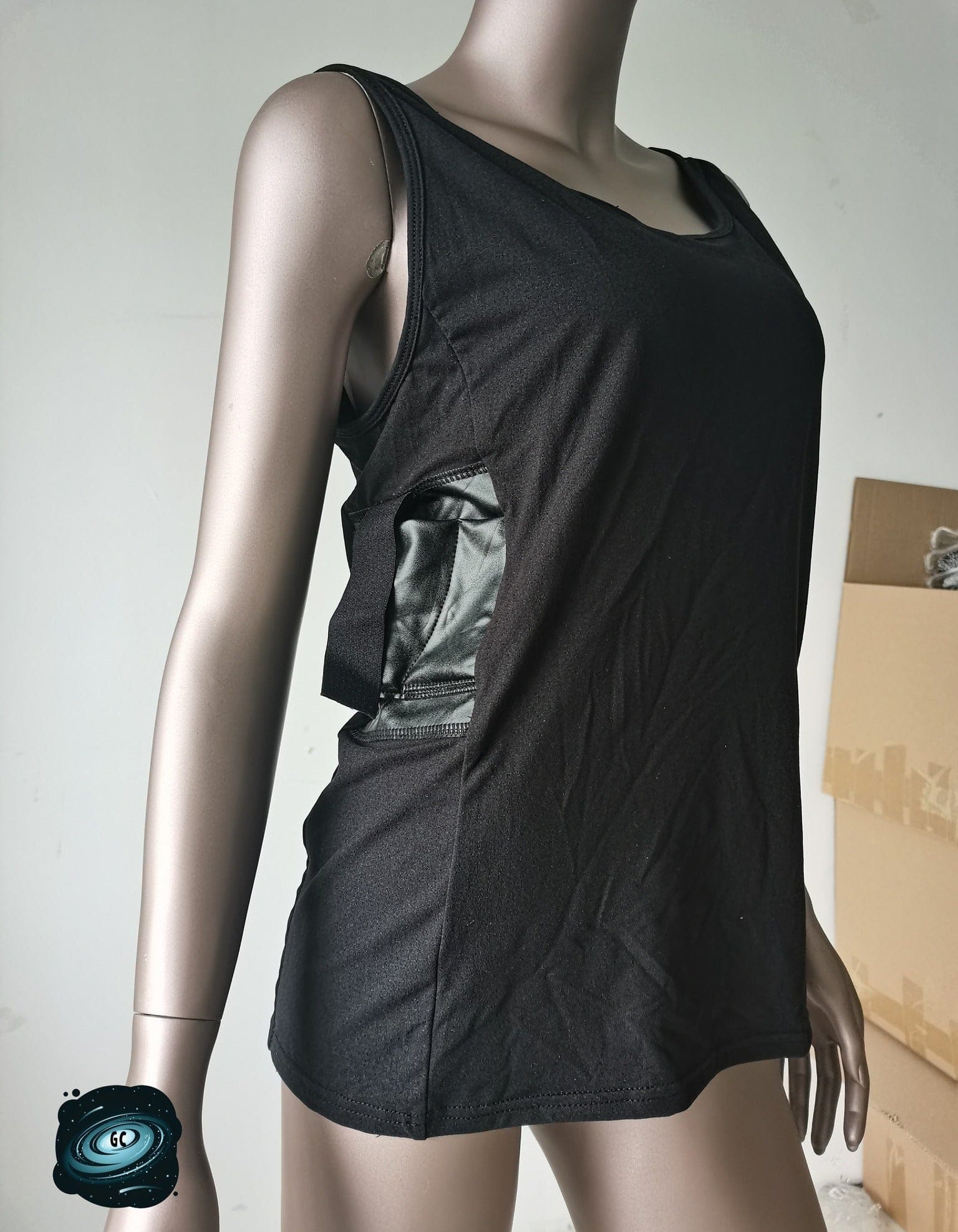 CONCEAL CARRY RUN- SOLID BLACK TANK-Stay Foxy Boutique, Florissant, Missouri